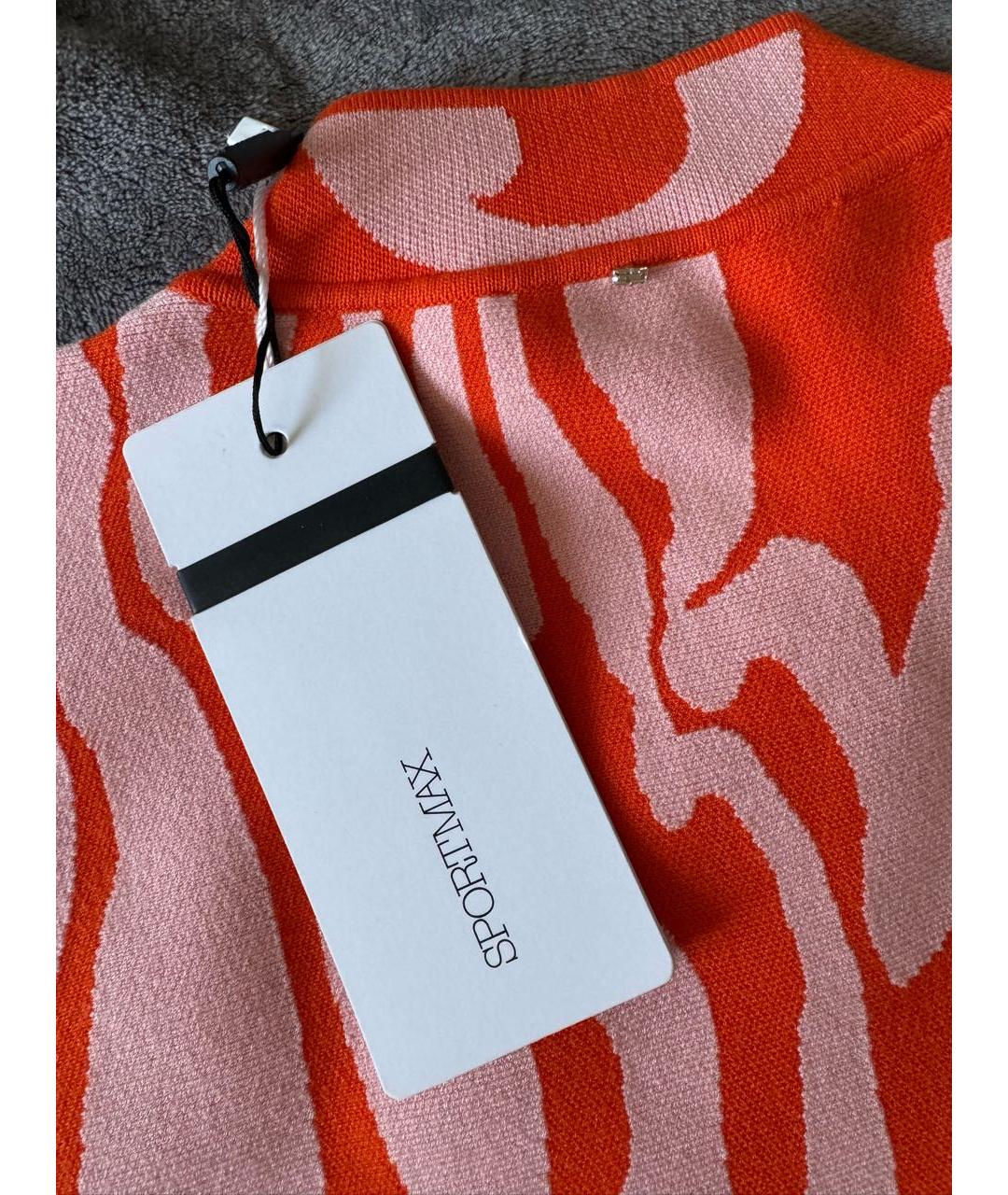 SPORTMAX Розовое вискозное платье, фото 4