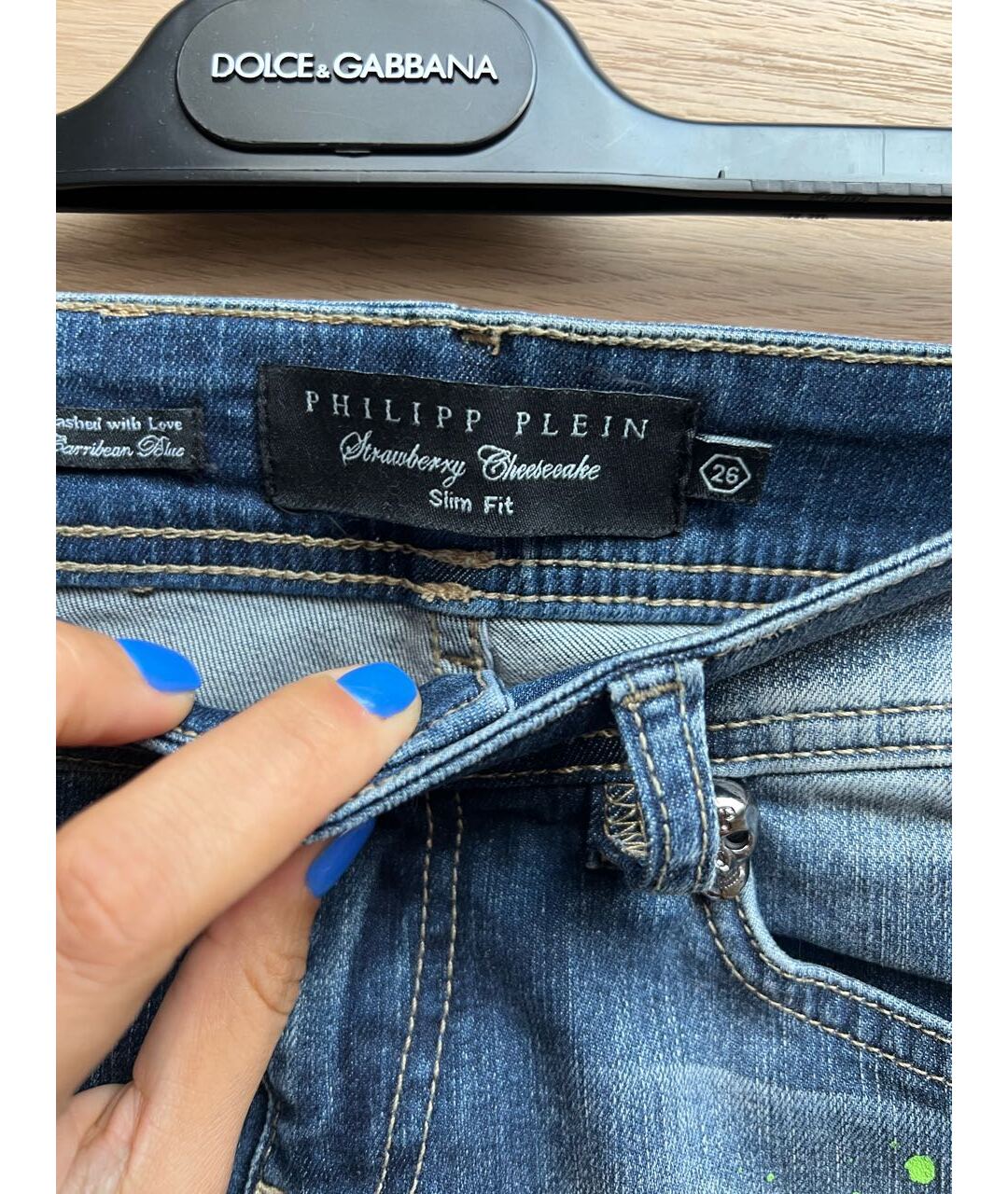 PHILIPP PLEIN Мульти джинсы слим, фото 3