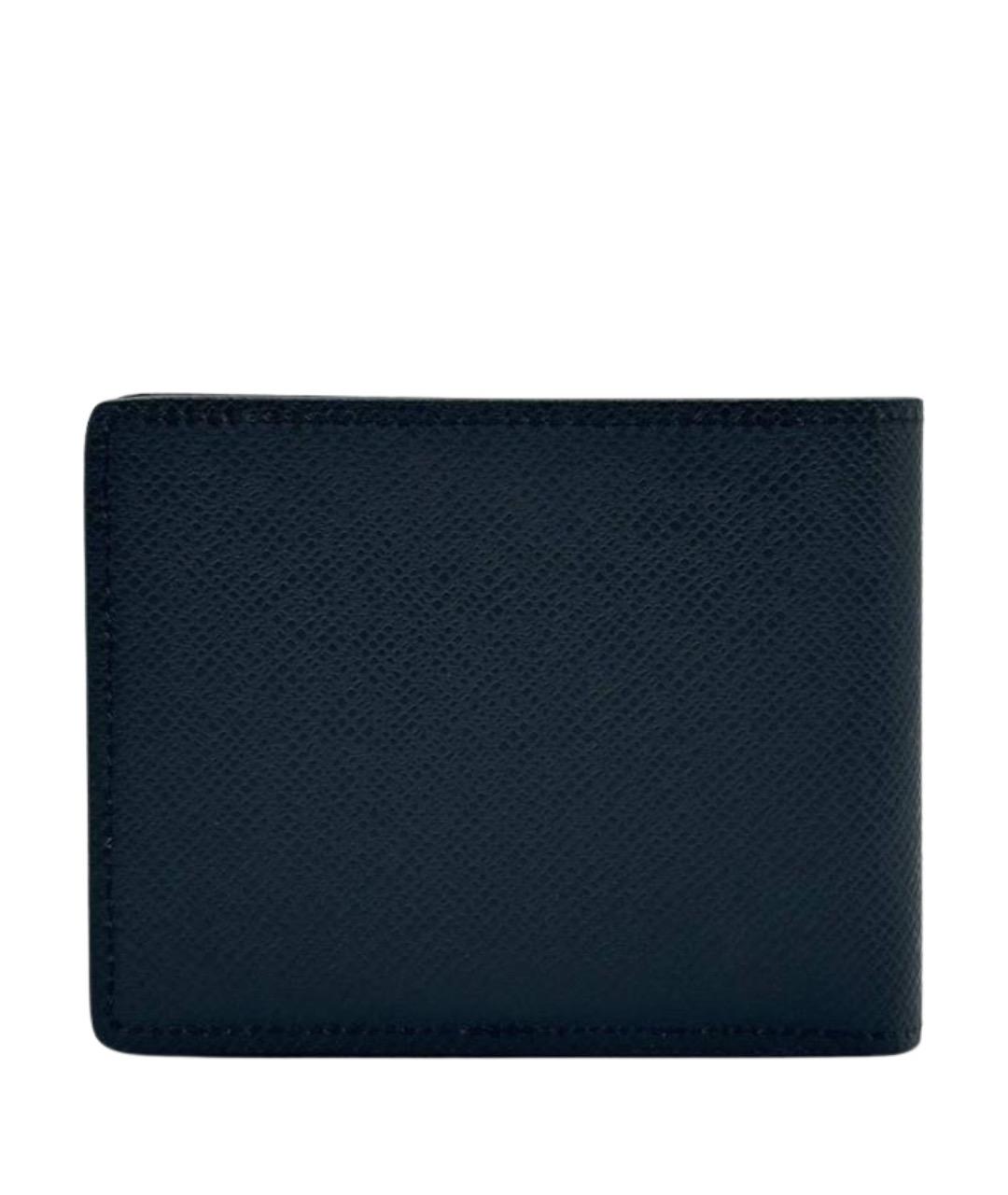 LOUIS VUITTON Черный кожаный кошелек, фото 1