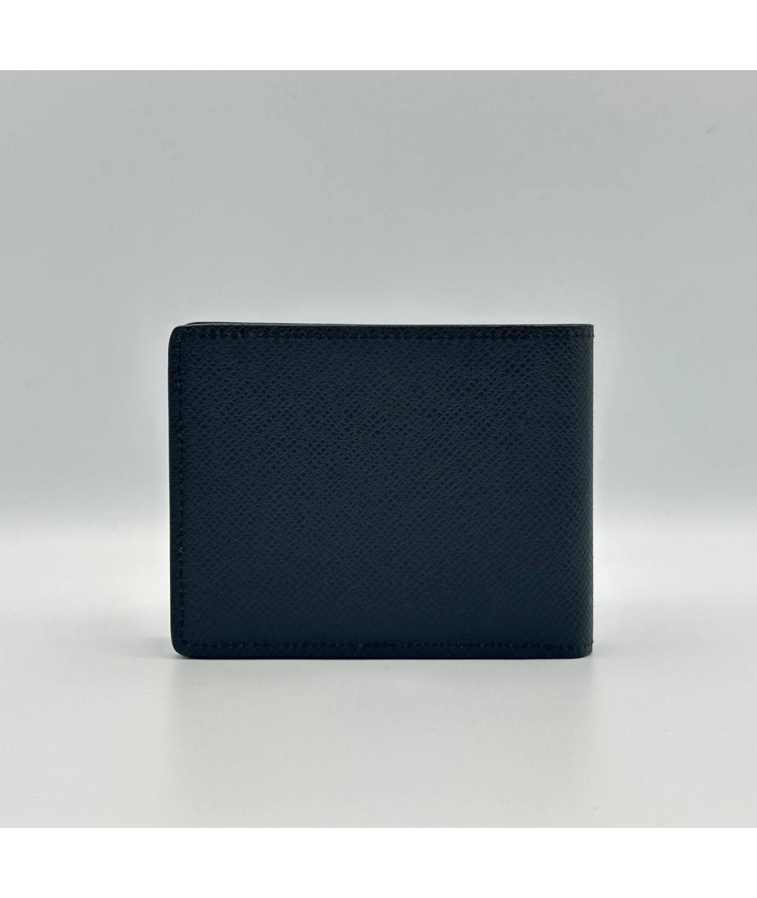 LOUIS VUITTON Черный кожаный кошелек, фото 4