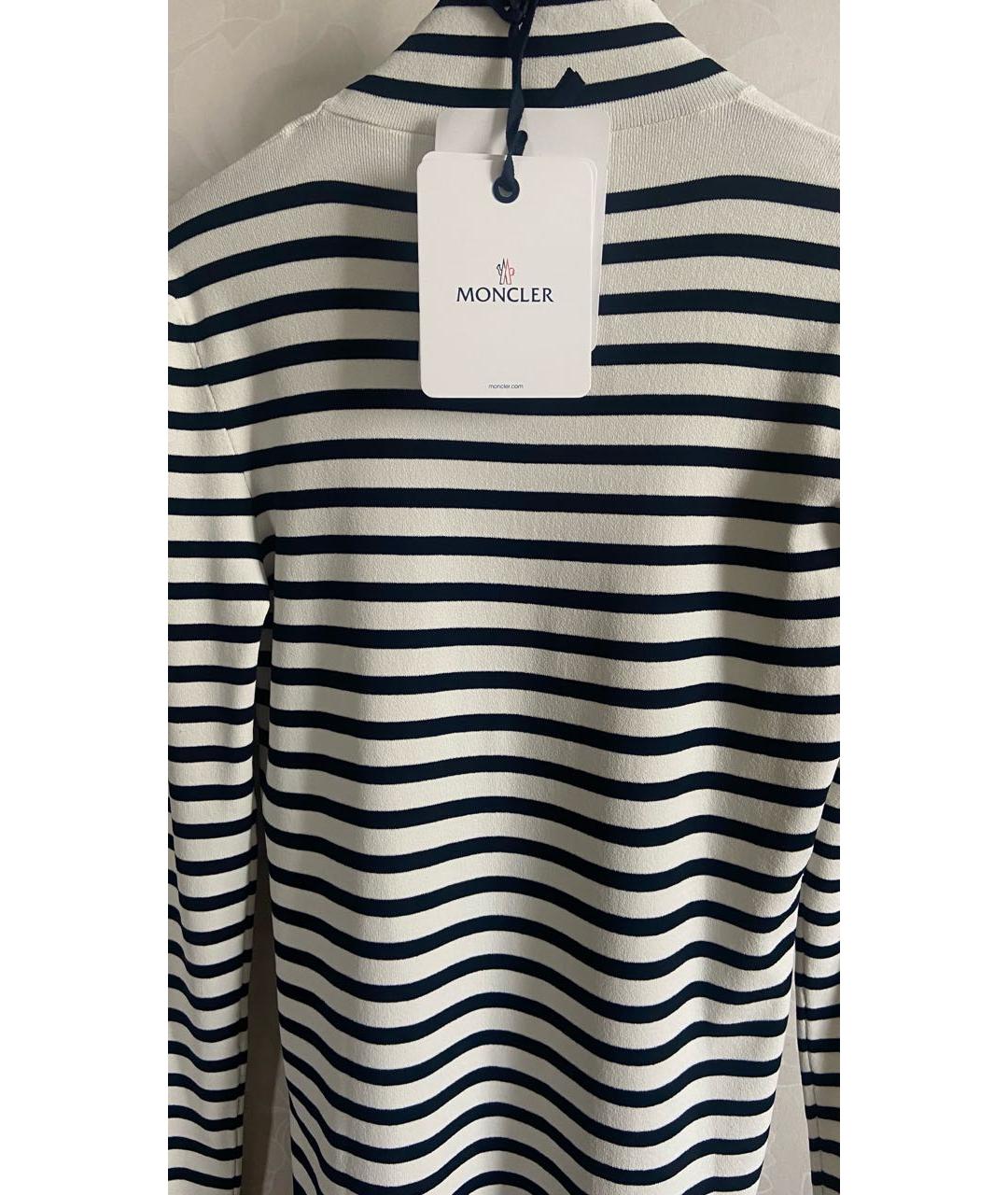 MONCLER Белая вискозная водолазка, фото 5