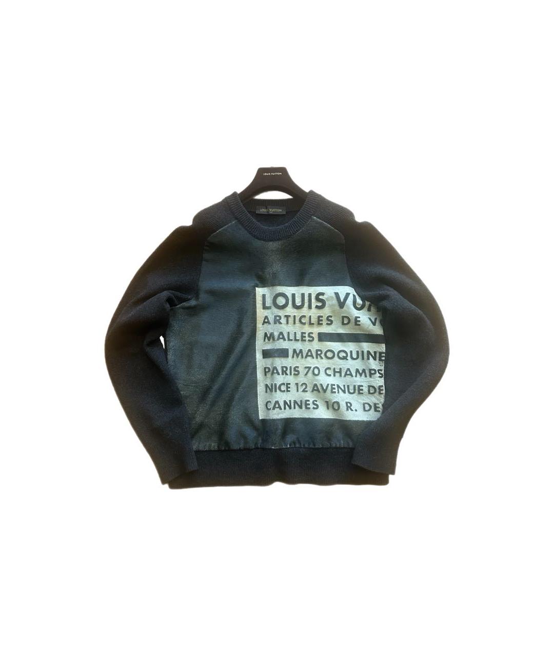 LOUIS VUITTON Антрацитовый кашемировый джемпер / свитер, фото 5