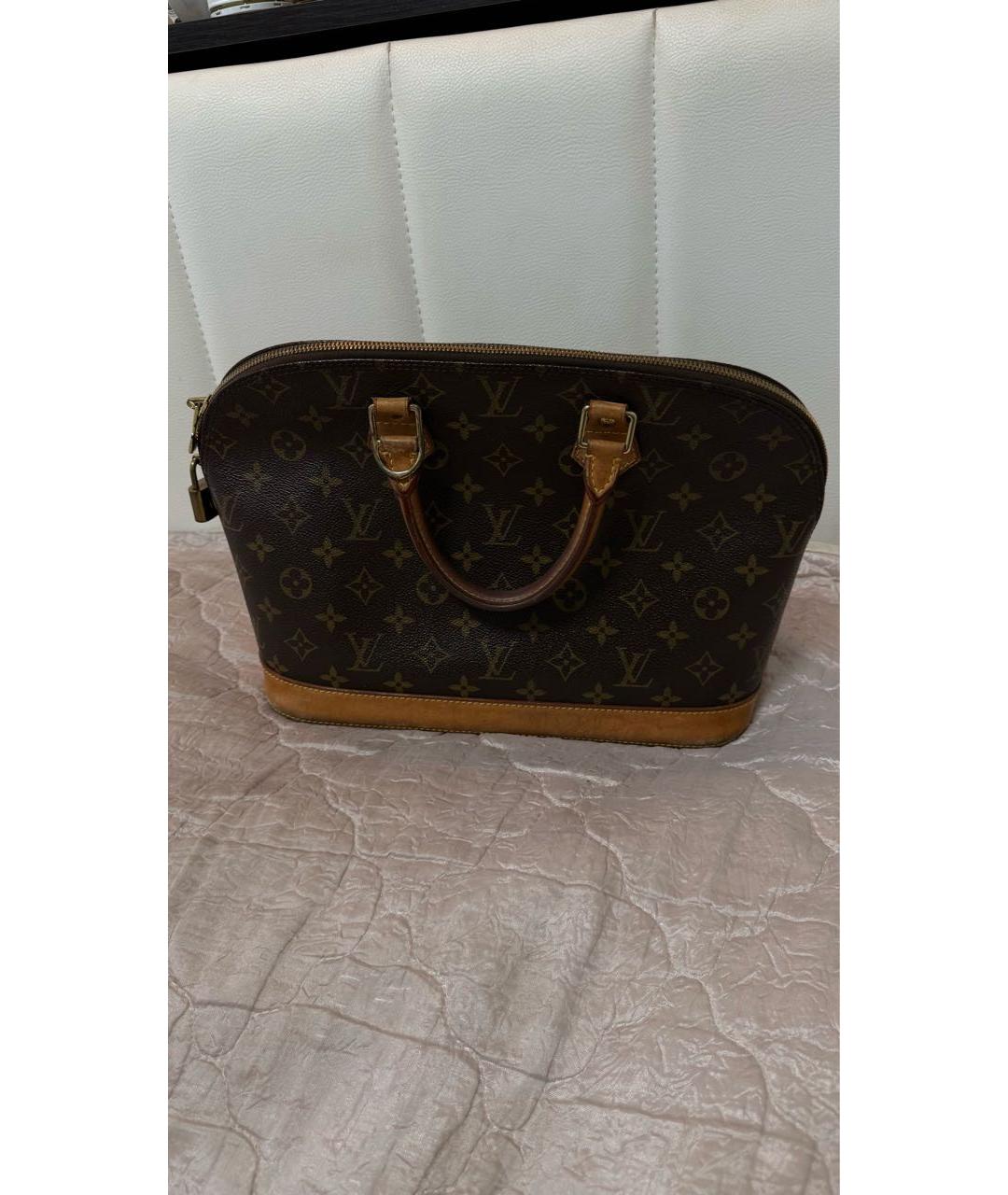 LOUIS VUITTON Коричневая сумка с короткими ручками, фото 7