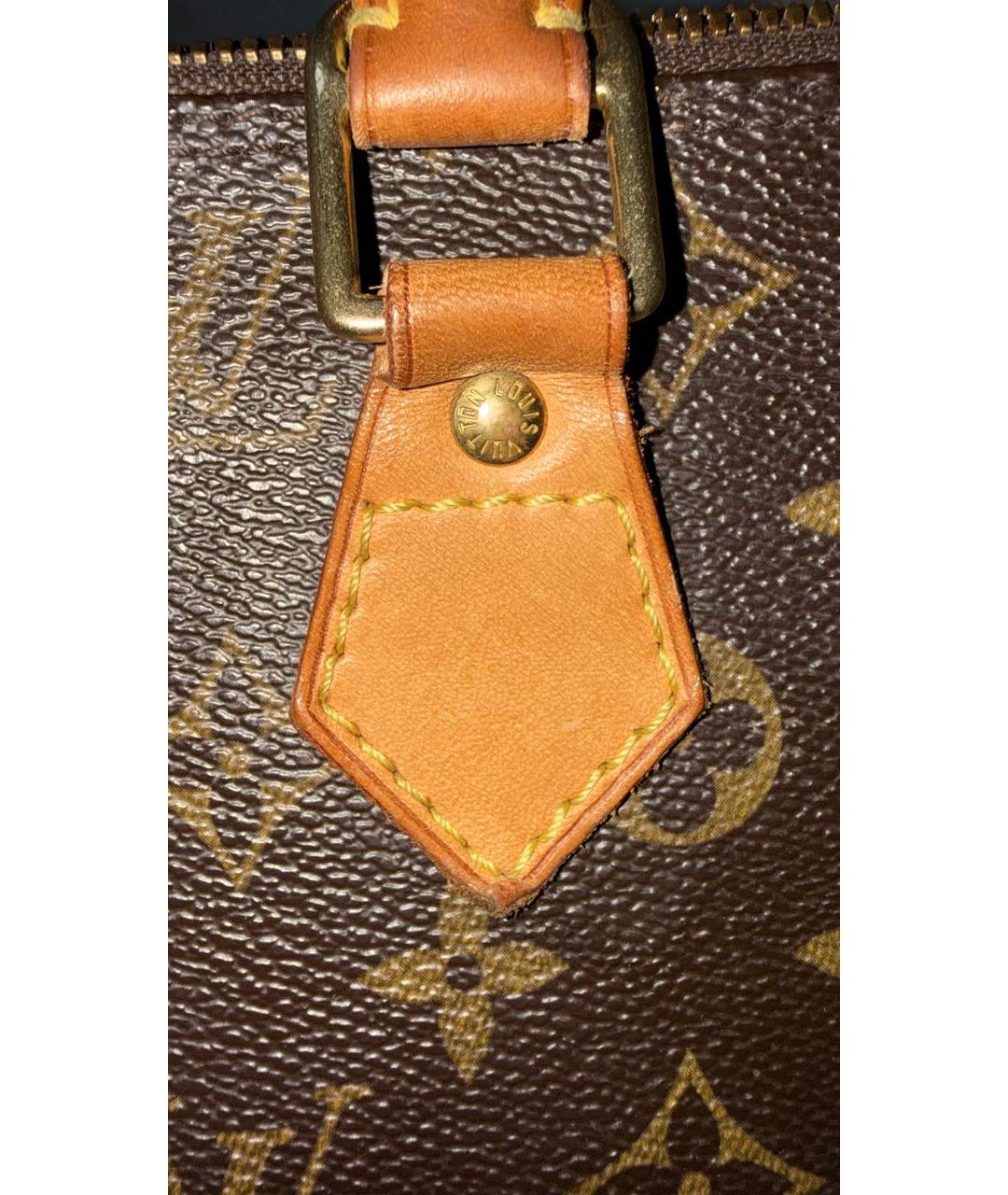 LOUIS VUITTON Коричневая сумка с короткими ручками, фото 4