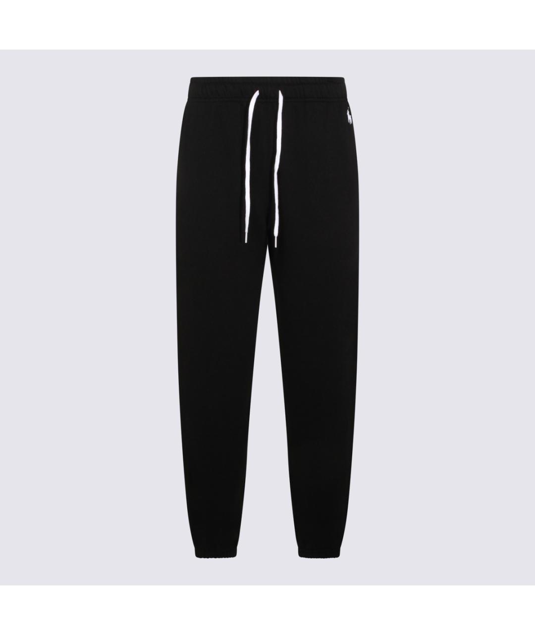 POLO RALPH LAUREN Черные хлопковые прямые брюки, фото 4