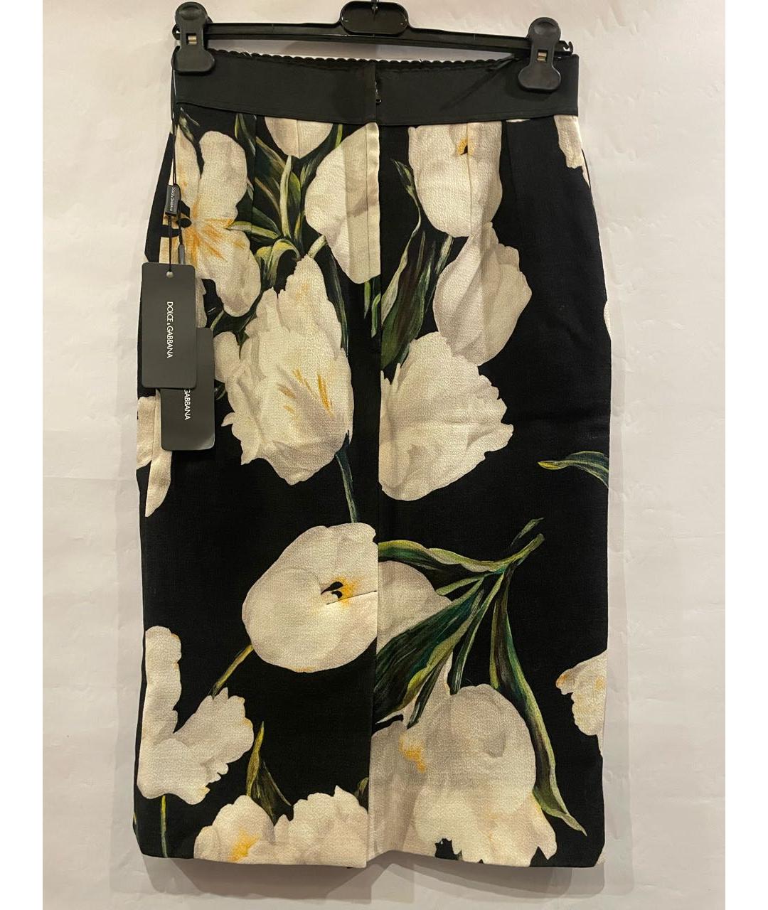 DOLCE&GABBANA Черная юбка миди, фото 8