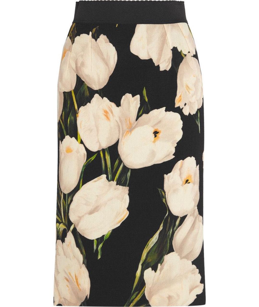 DOLCE&GABBANA Черная юбка миди, фото 9