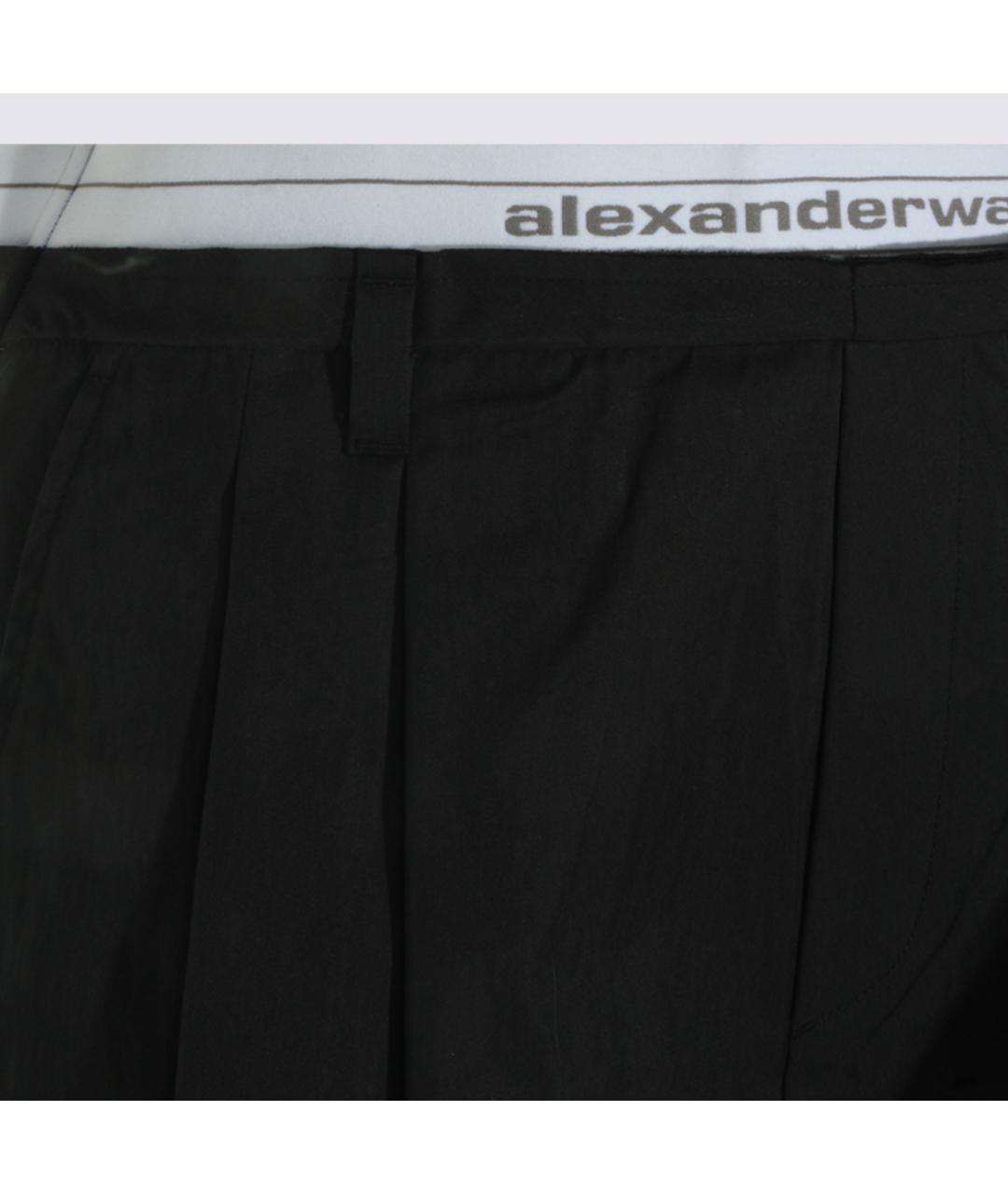 ALEXANDER WANG Черные хлопковые шорты, фото 3