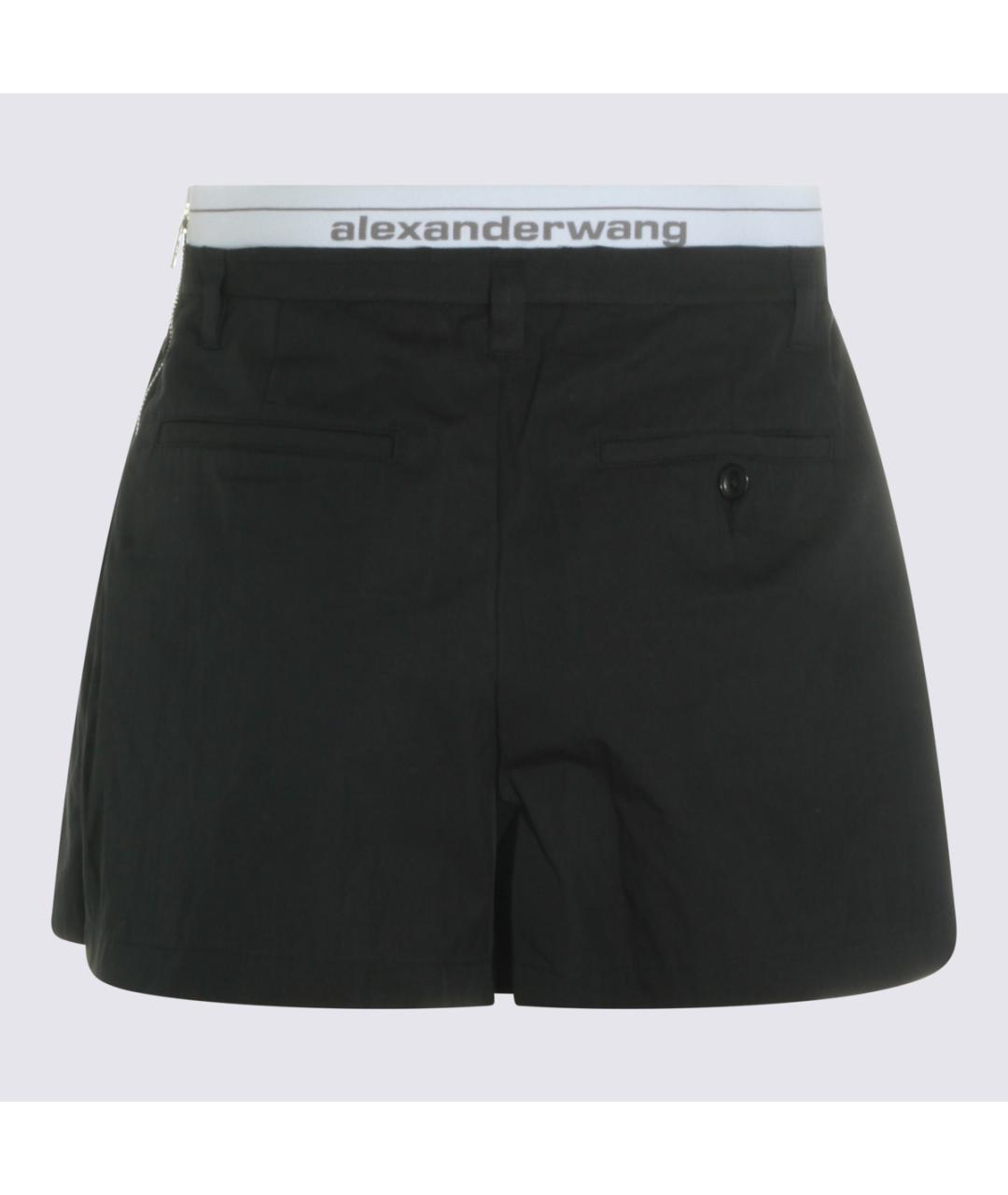 ALEXANDER WANG Черные хлопковые шорты, фото 2