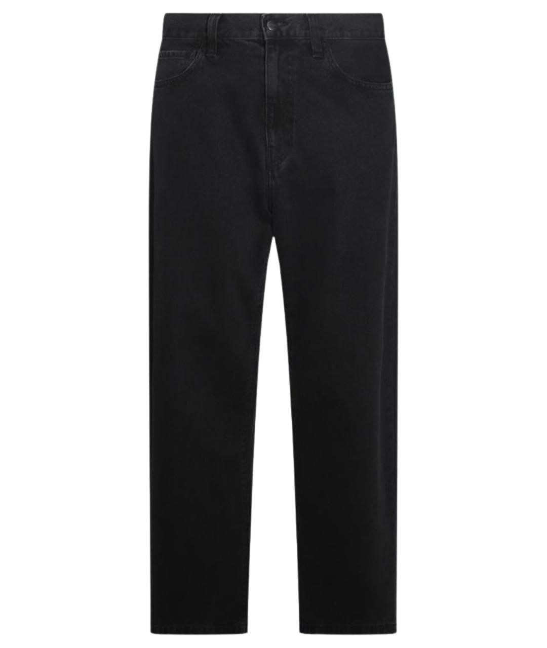 CARHARTT WIP Черные хлопковые прямые джинсы, фото 1