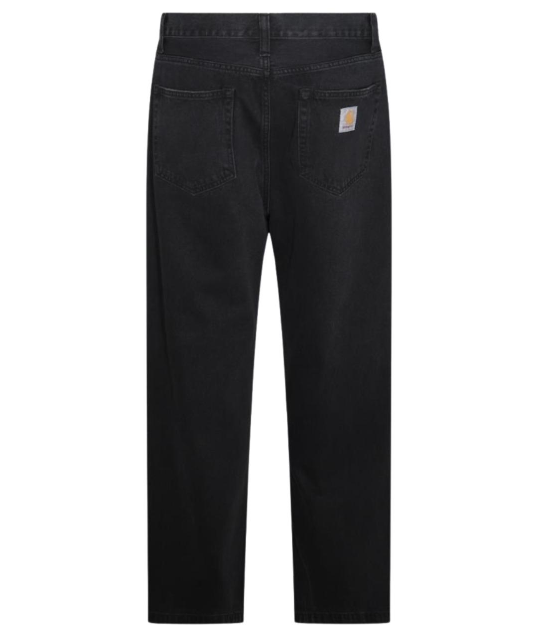 CARHARTT WIP Черные хлопковые прямые джинсы, фото 2
