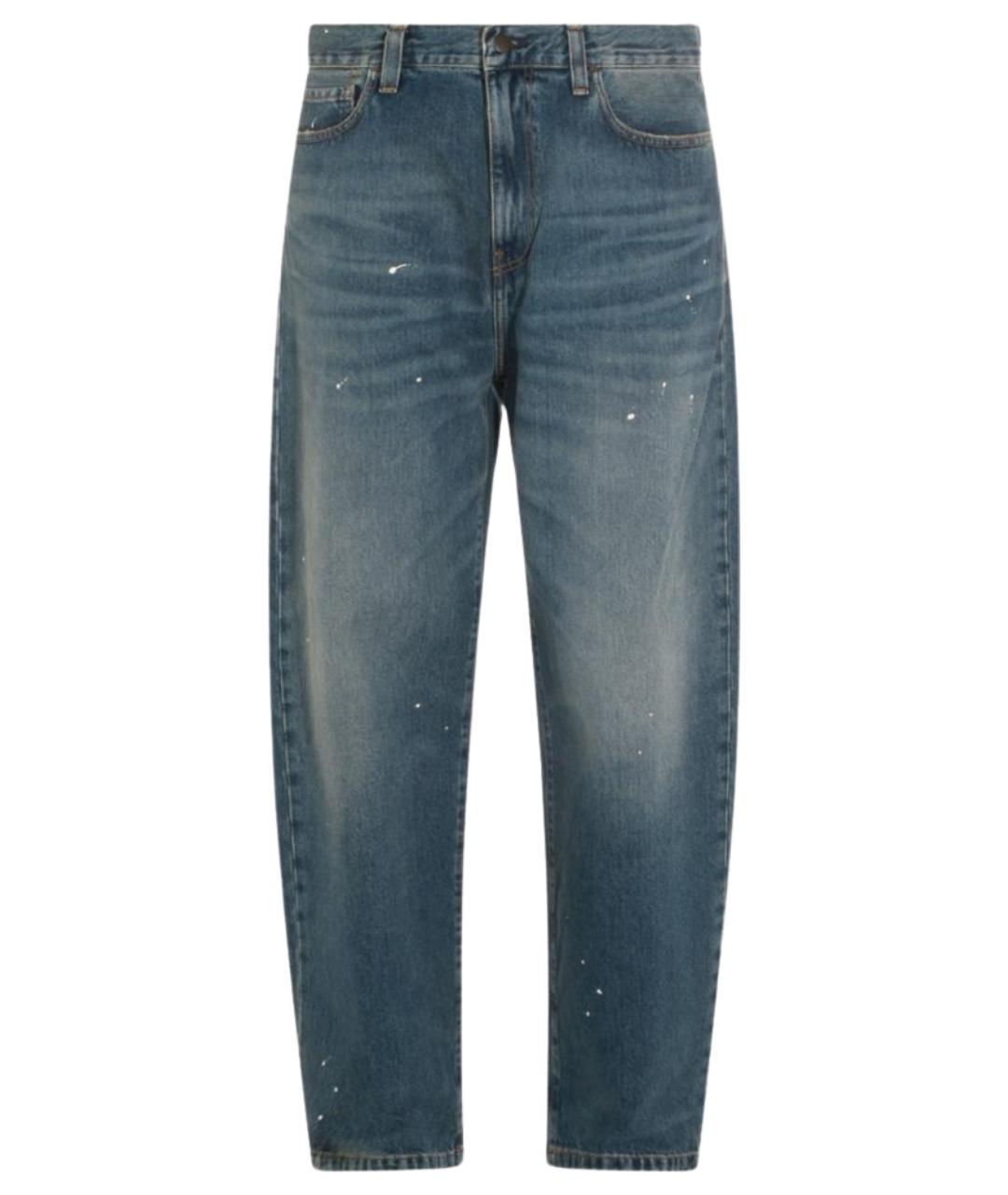 CARHARTT WIP Синие хлопковые джинсы скинни, фото 1