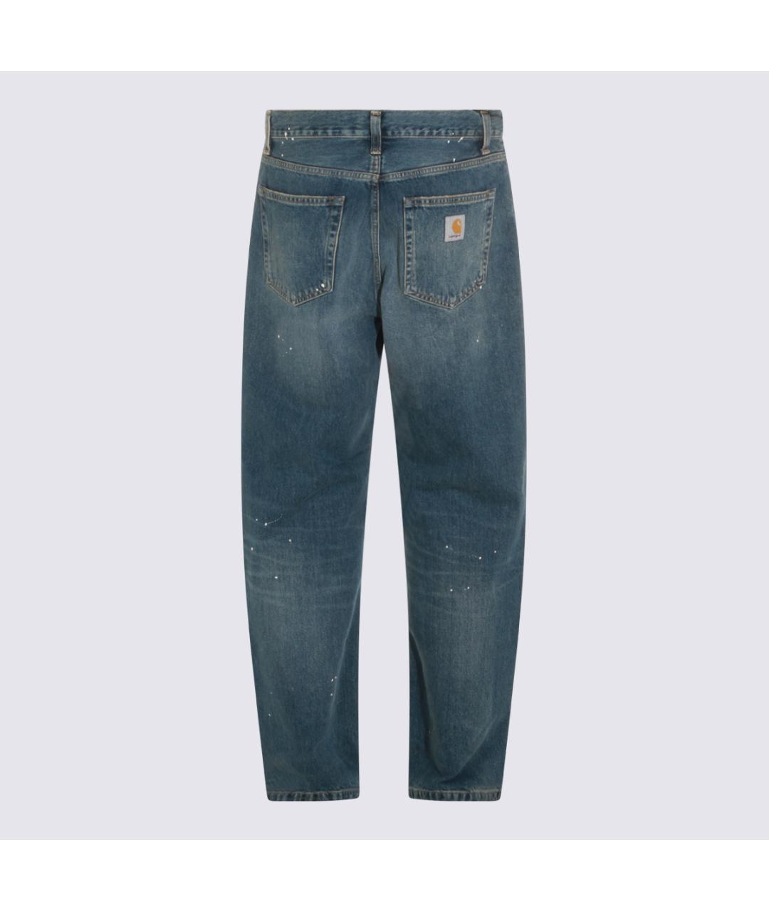 CARHARTT WIP Синие хлопковые джинсы скинни, фото 2