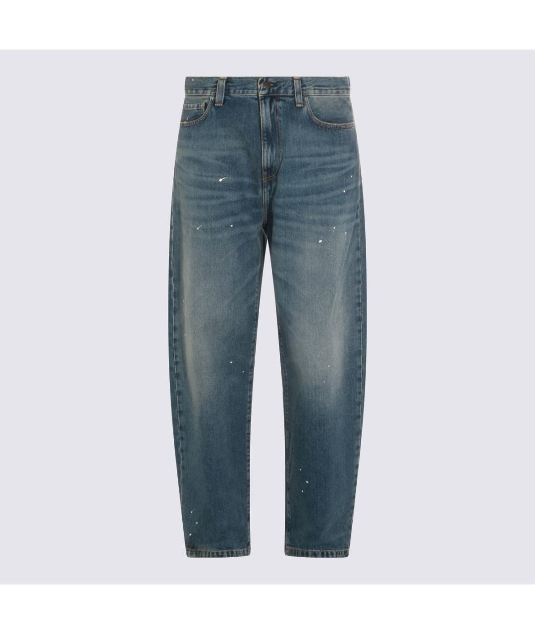 CARHARTT WIP Синие хлопковые джинсы скинни, фото 3
