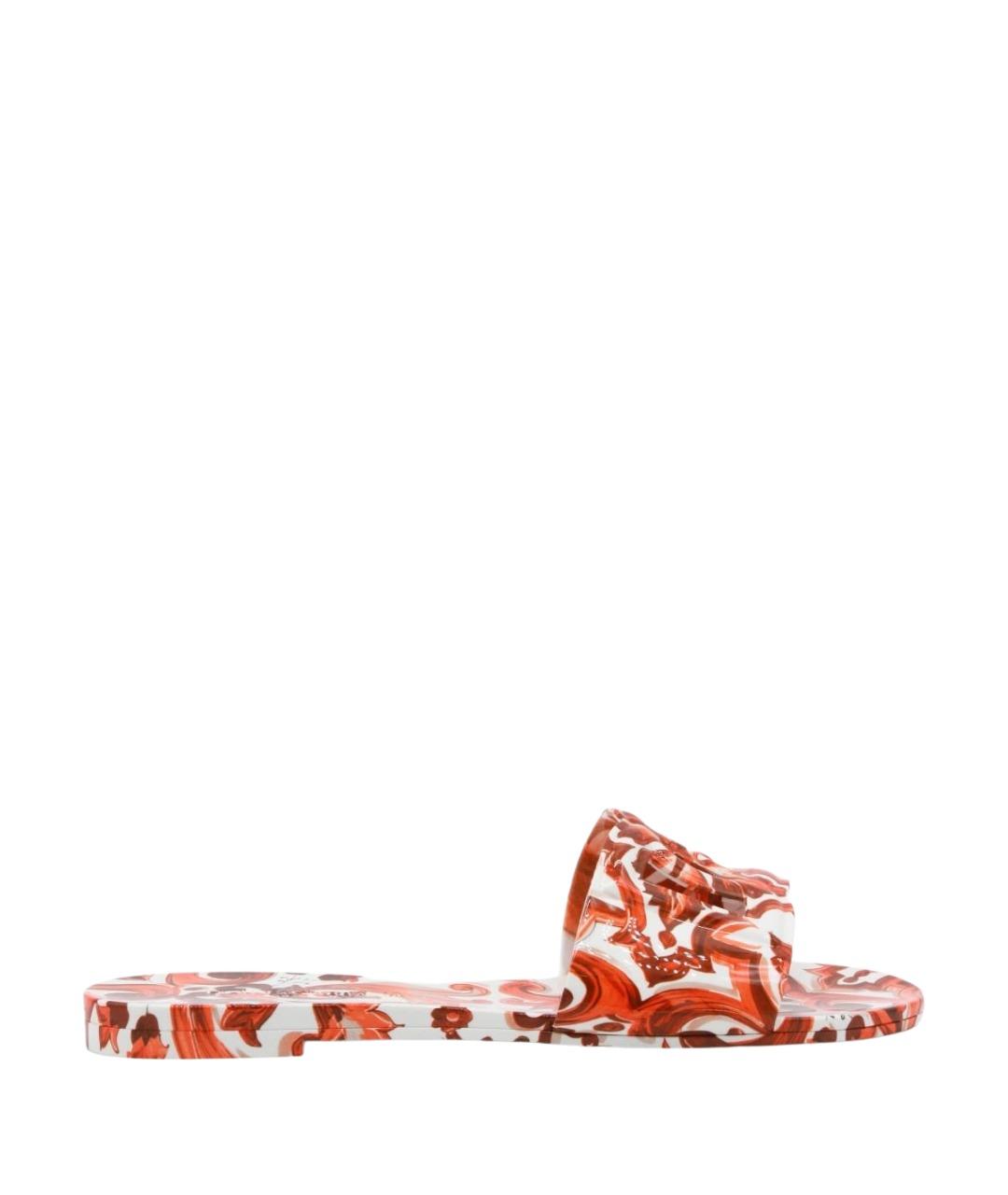 DOLCE&GABBANA Мульти шлепанцы, фото 1