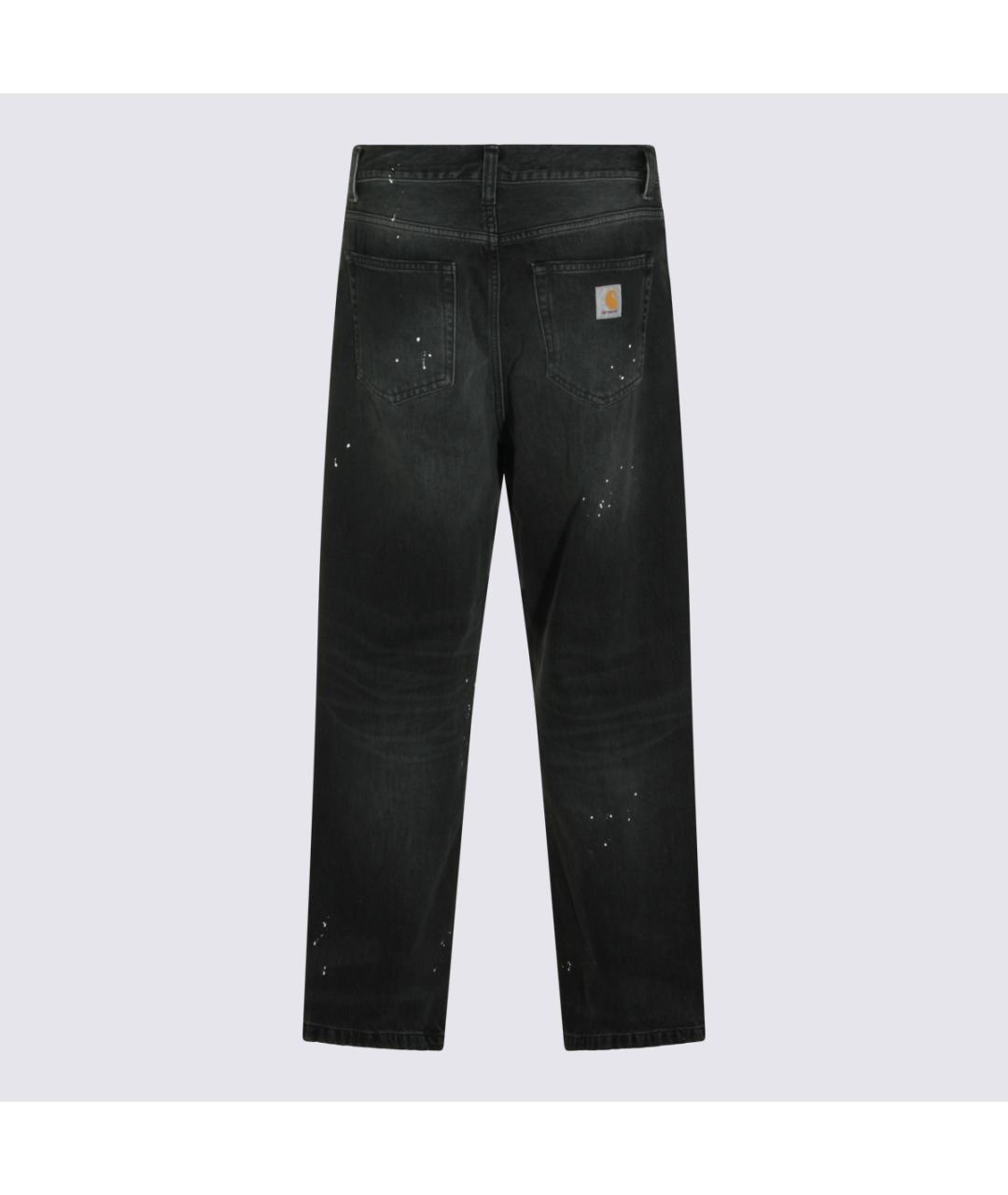 CARHARTT WIP Черные хлопковые прямые джинсы, фото 2