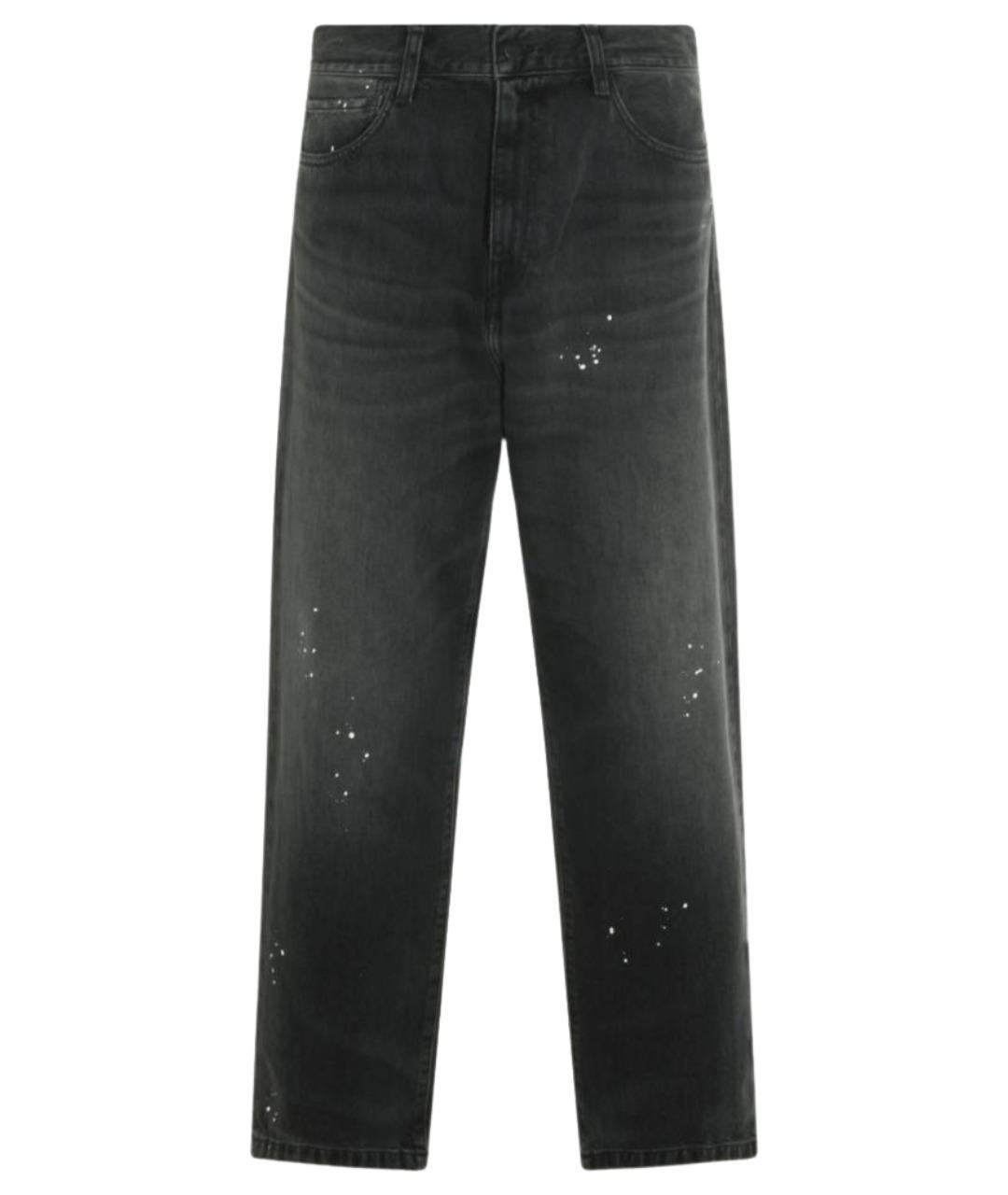 CARHARTT WIP Черные хлопковые прямые джинсы, фото 1