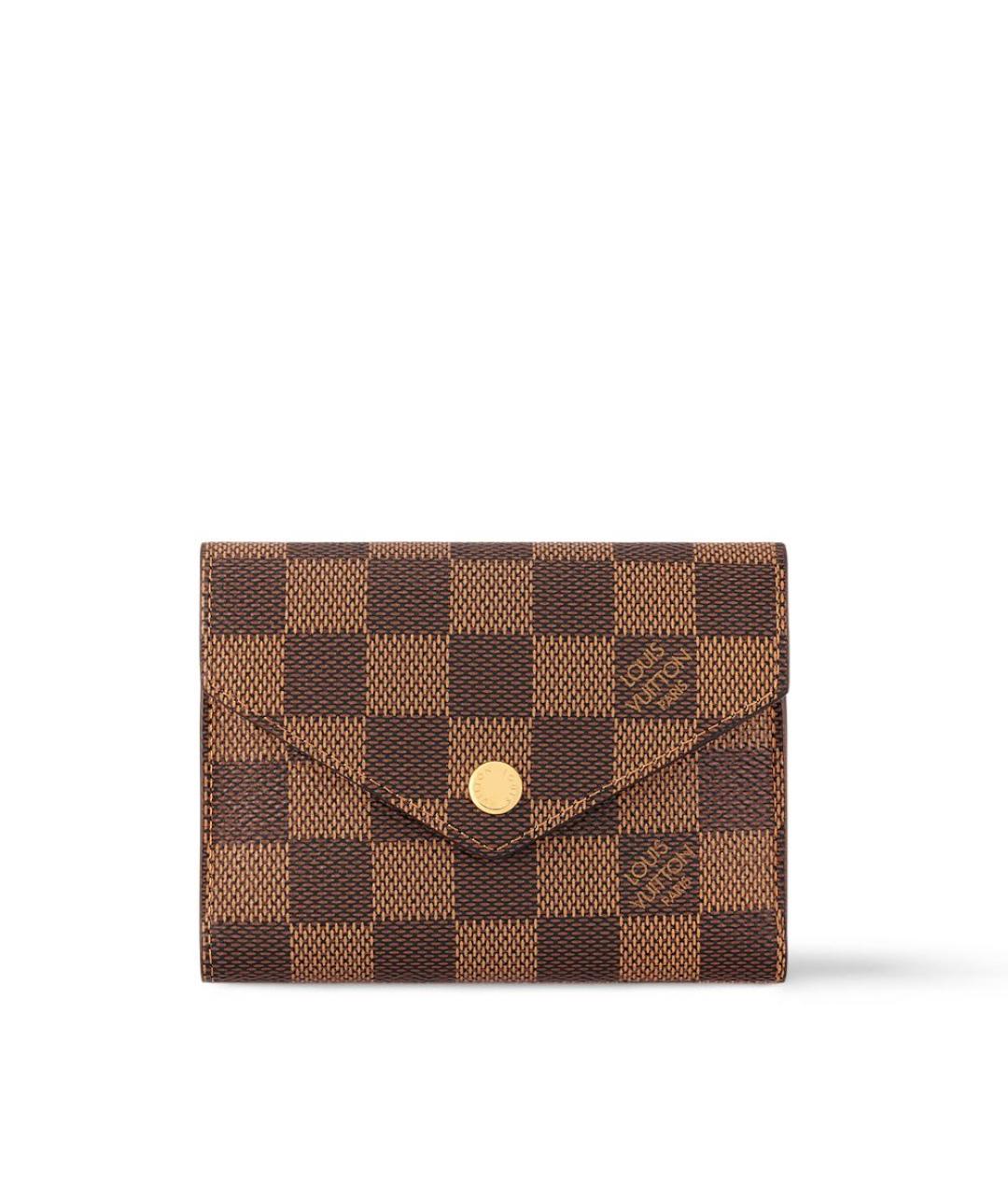 LOUIS VUITTON Коричневый кошелек, фото 6