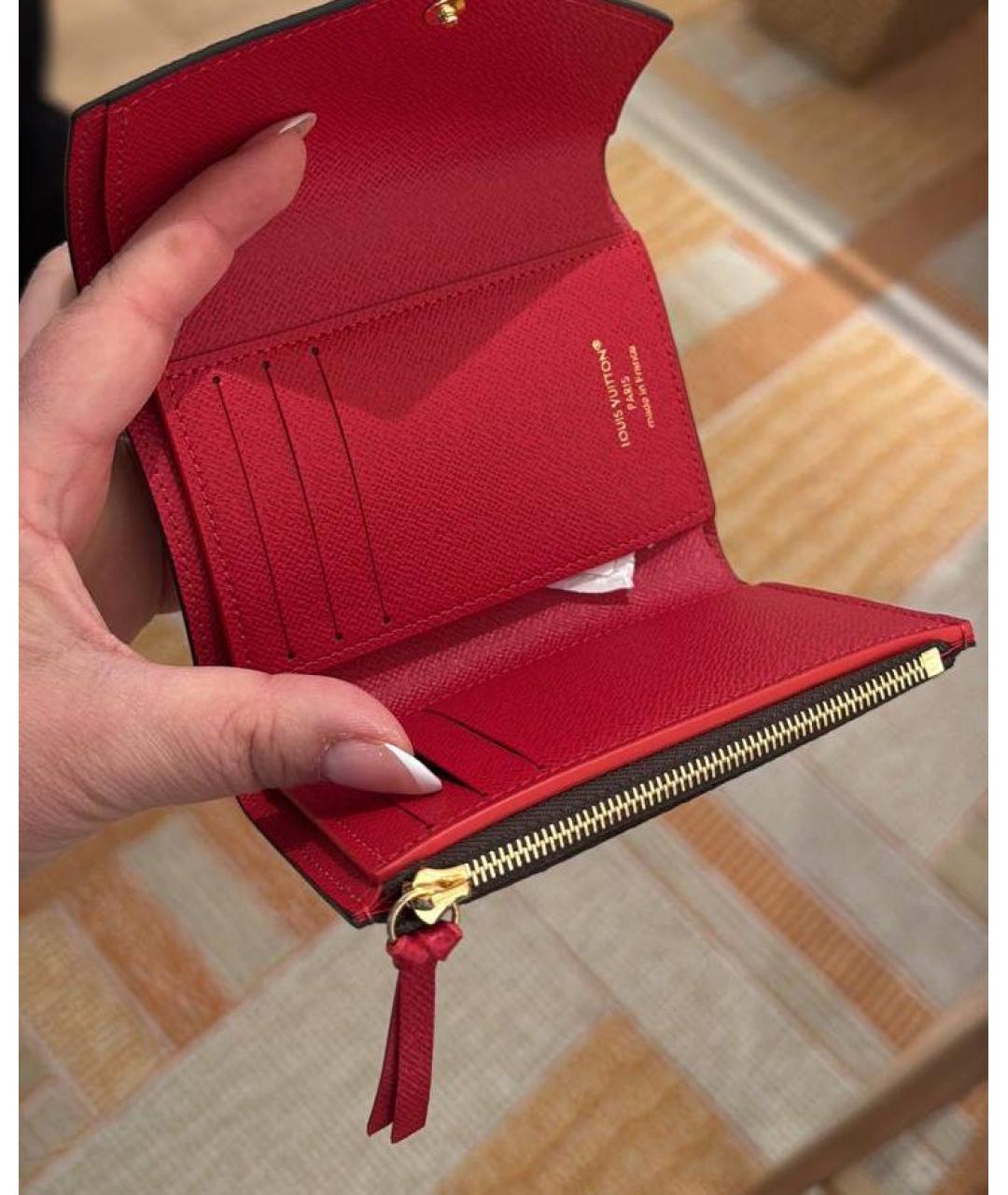 LOUIS VUITTON Коричневый кошелек, фото 4