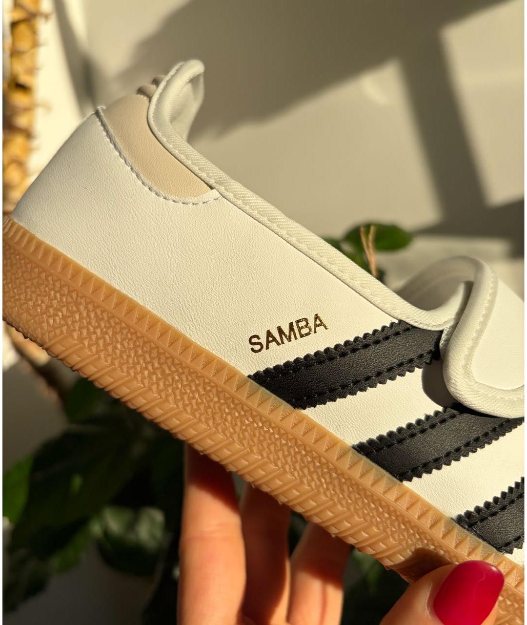 ADIDAS Белые кожаные балетки, фото 5