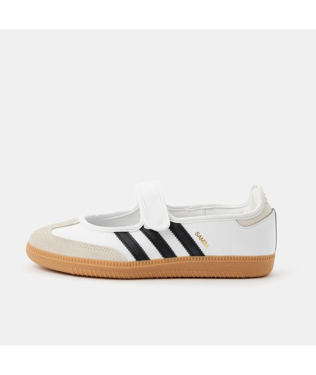 ADIDAS Белые кожаные балетки, фото 8