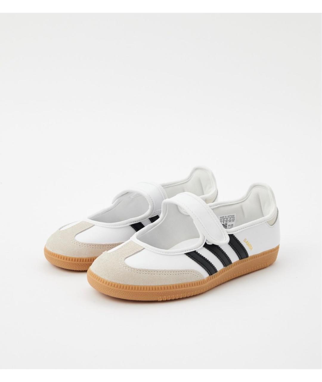 ADIDAS Белые кожаные балетки, фото 2