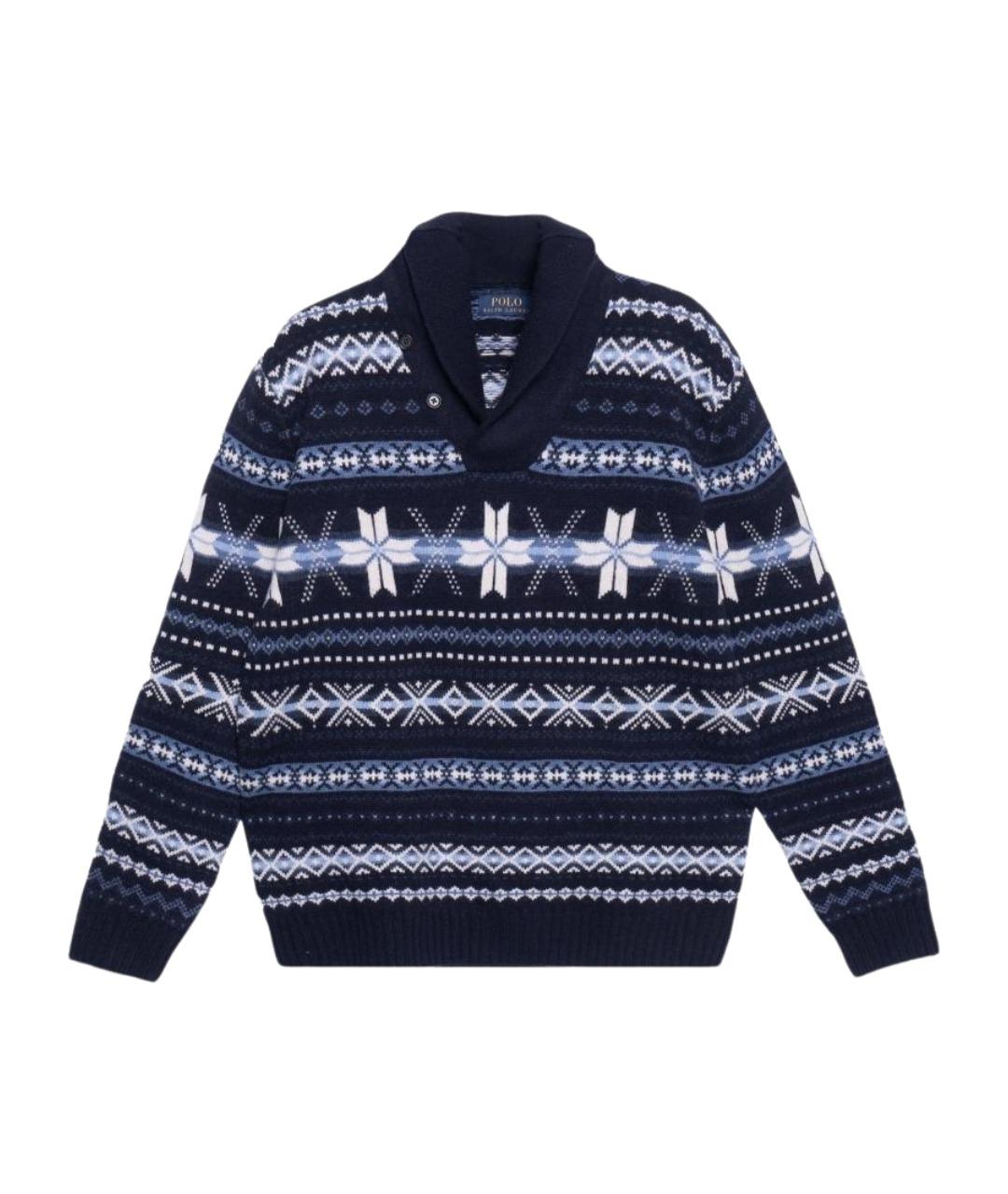 POLO RALPH LAUREN Темно-синий джемпер / свитер, фото 1