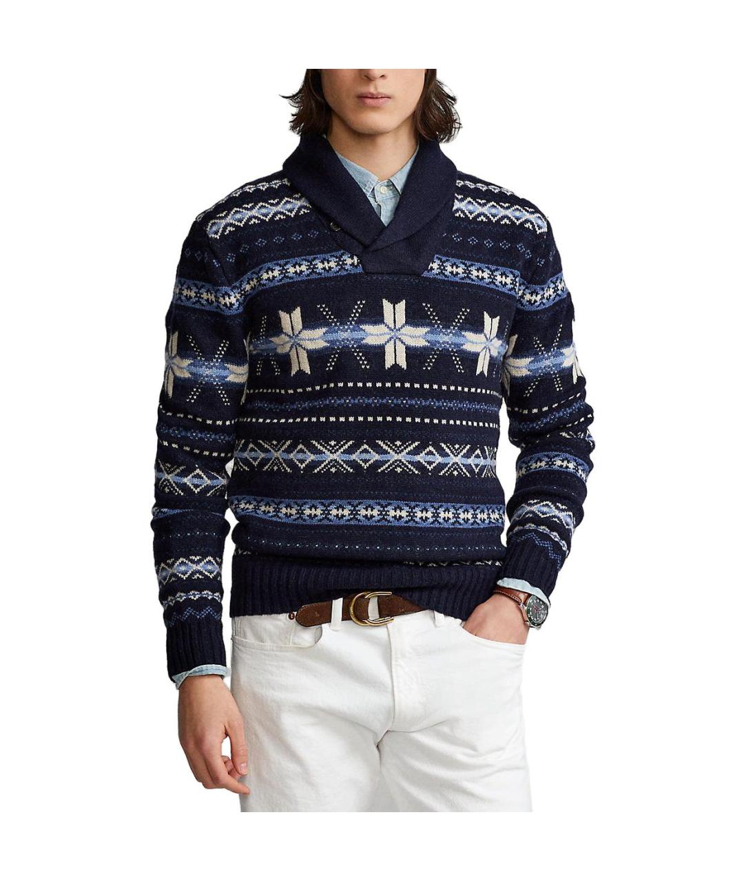 POLO RALPH LAUREN Темно-синий джемпер / свитер, фото 3