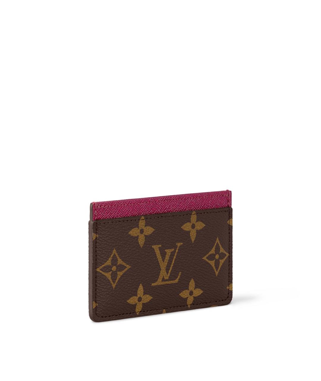 LOUIS VUITTON Коричневый кардхолдер, фото 2