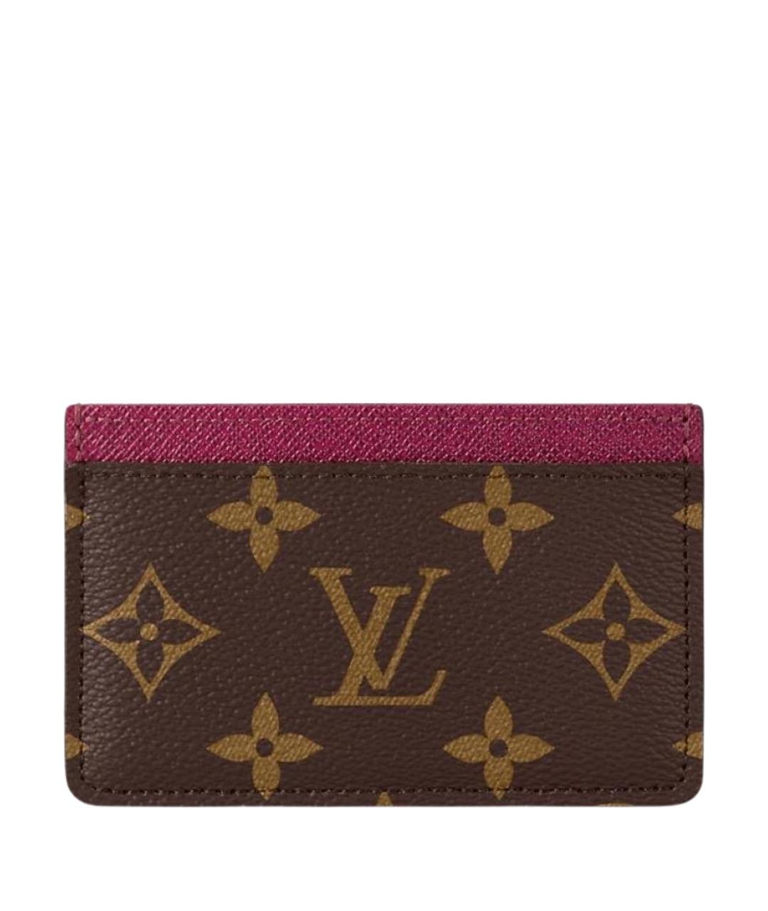 LOUIS VUITTON Коричневый кардхолдер, фото 1