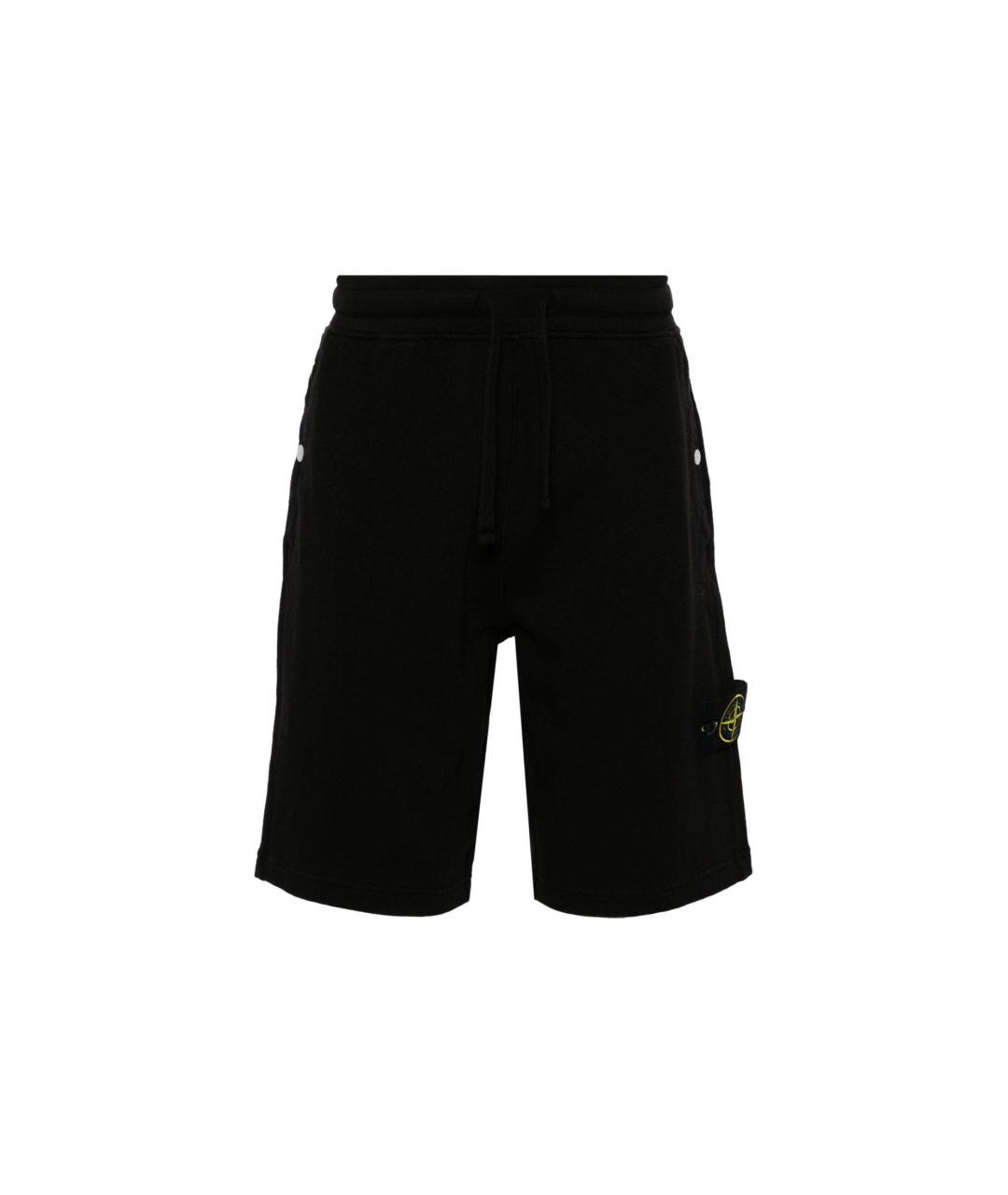 STONE ISLAND Черные шорты, фото 6