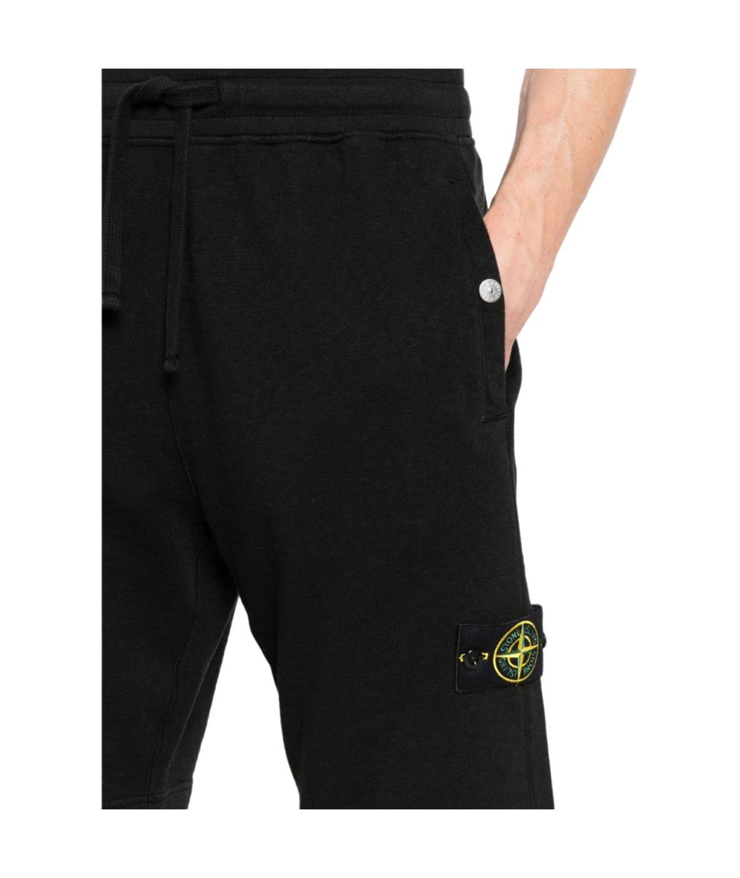 STONE ISLAND Черные шорты, фото 5