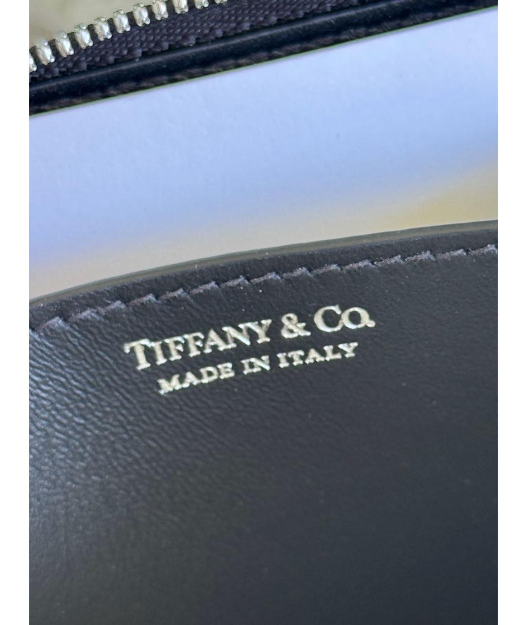 TIFFANY&CO Черный кожаный кошелек, фото 6