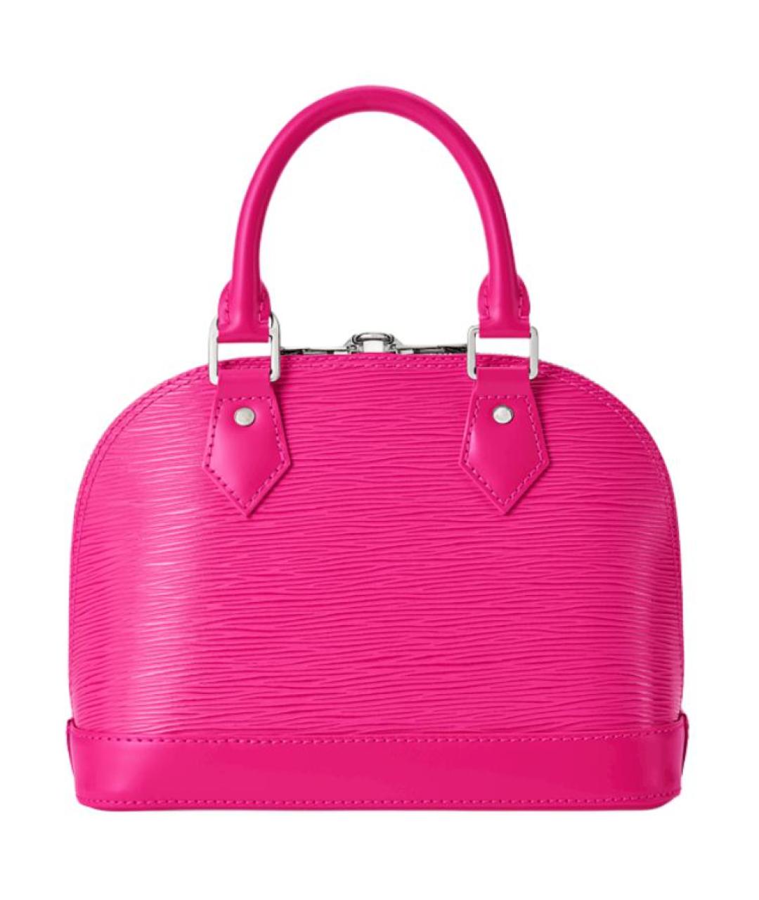 LOUIS VUITTON Розовая кожаная сумка через плечо, фото 3
