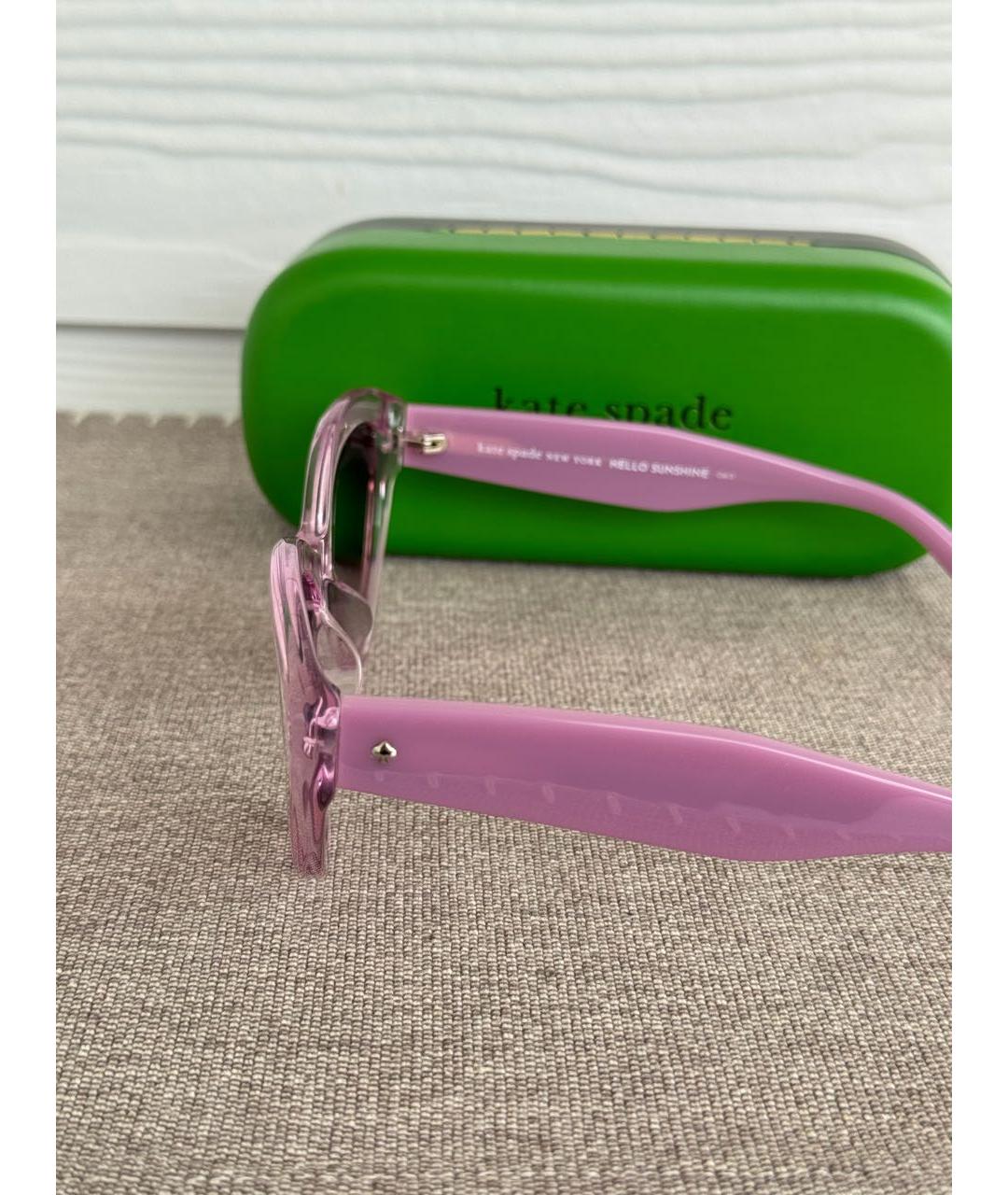 KATE SPADE Розовые пластиковые солнцезащитные очки, фото 4