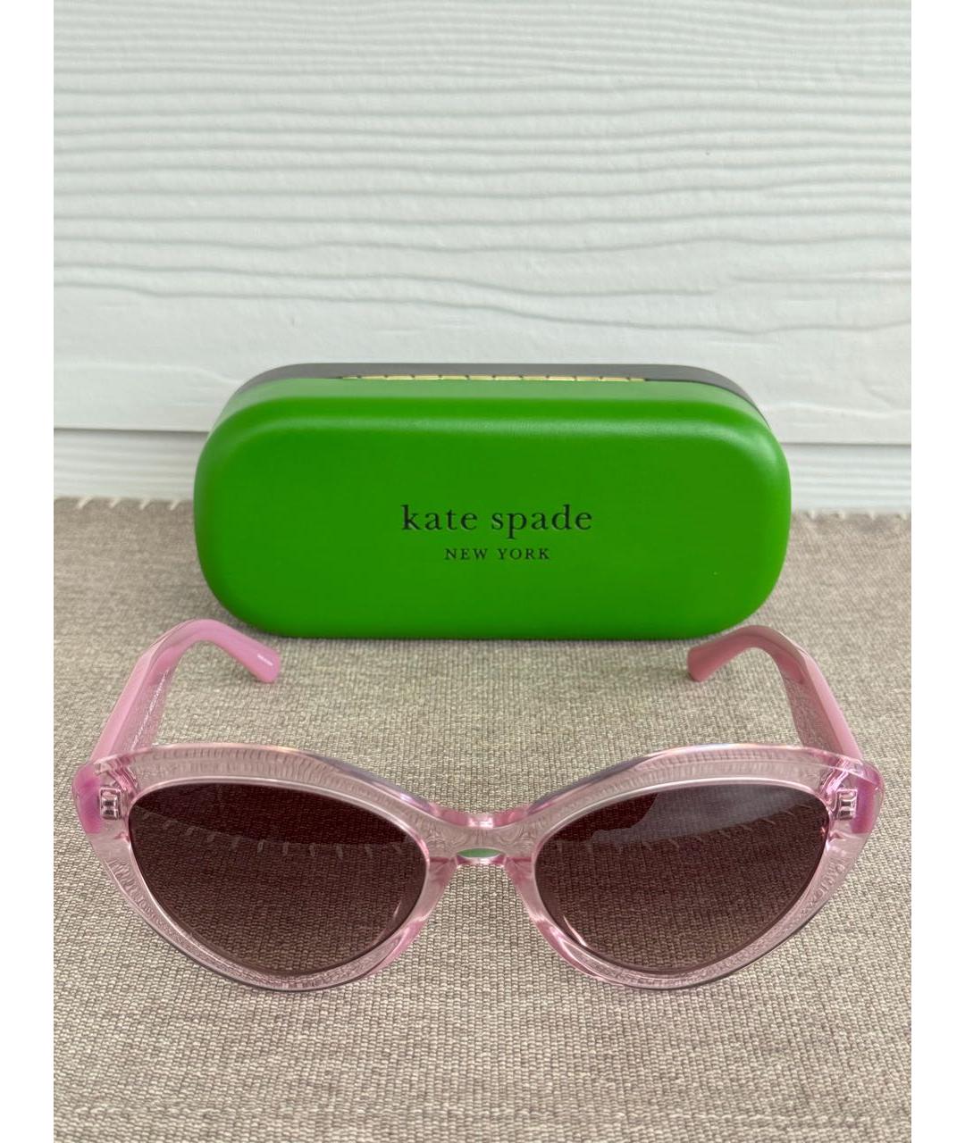 KATE SPADE Розовые пластиковые солнцезащитные очки, фото 6