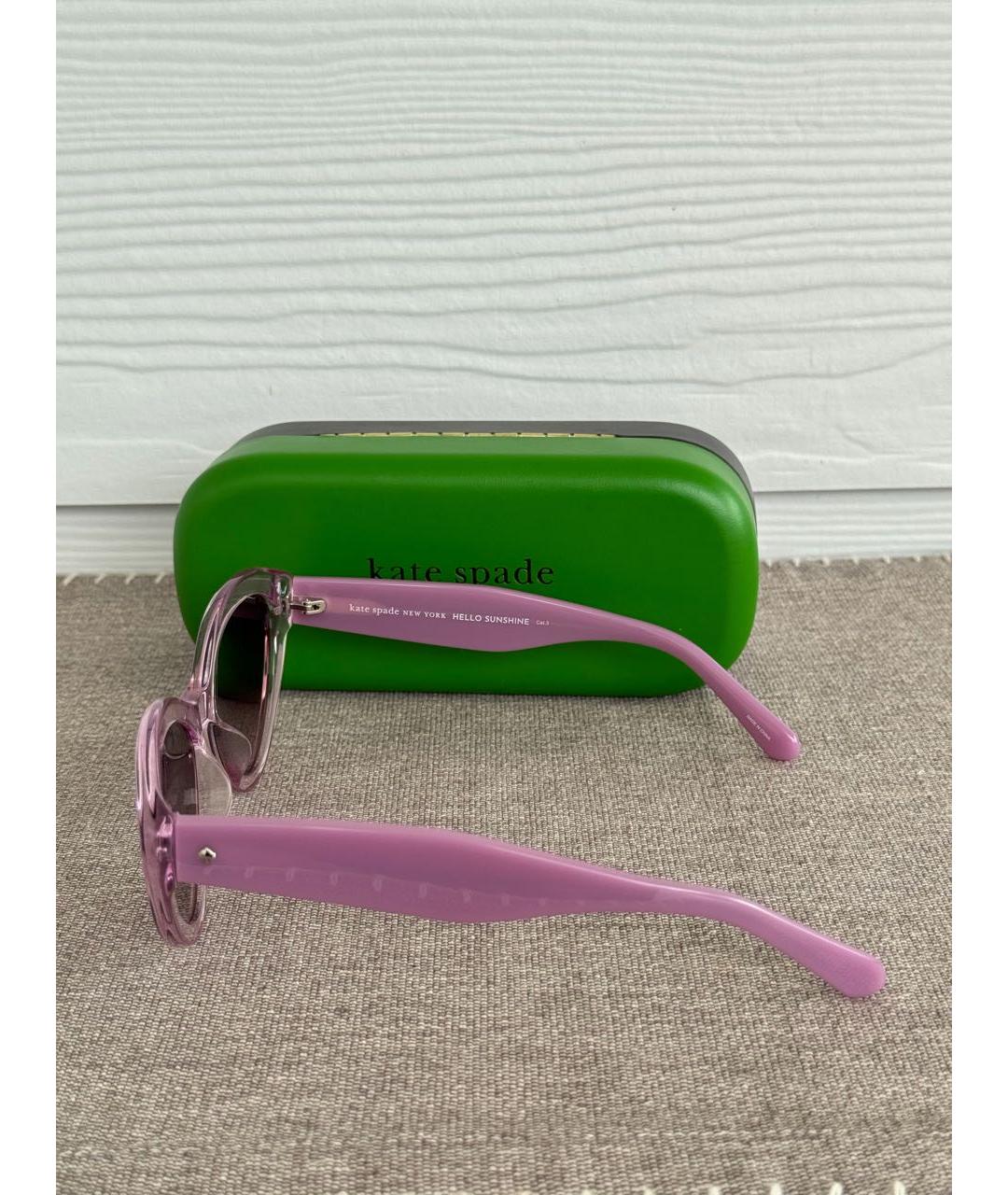 KATE SPADE Розовые пластиковые солнцезащитные очки, фото 2