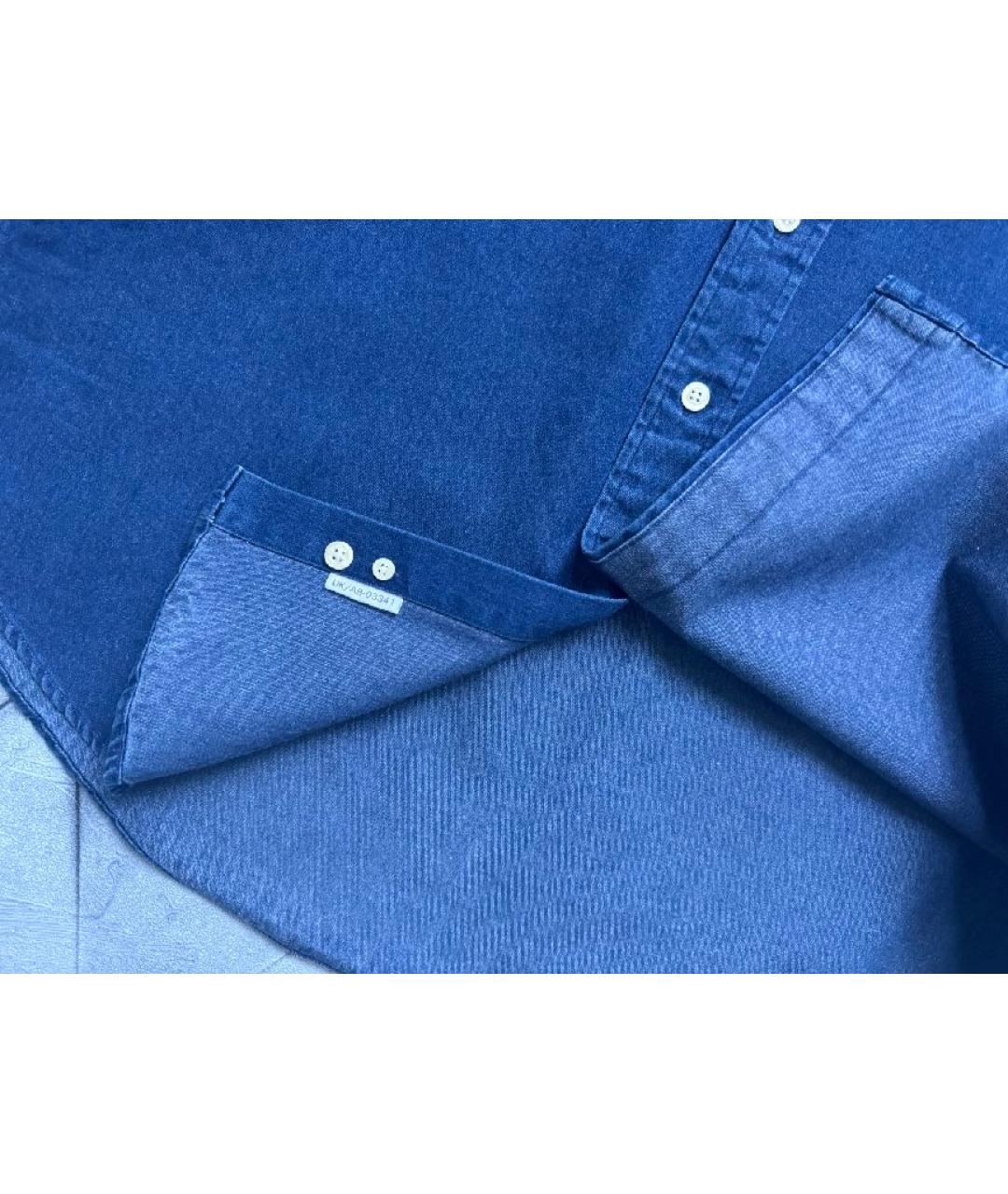 SAINT LAURENT Синяя кэжуал рубашка, фото 6