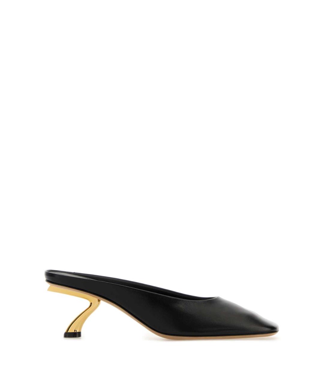 FERRAGAMO Черные кожаные туфли, фото 1