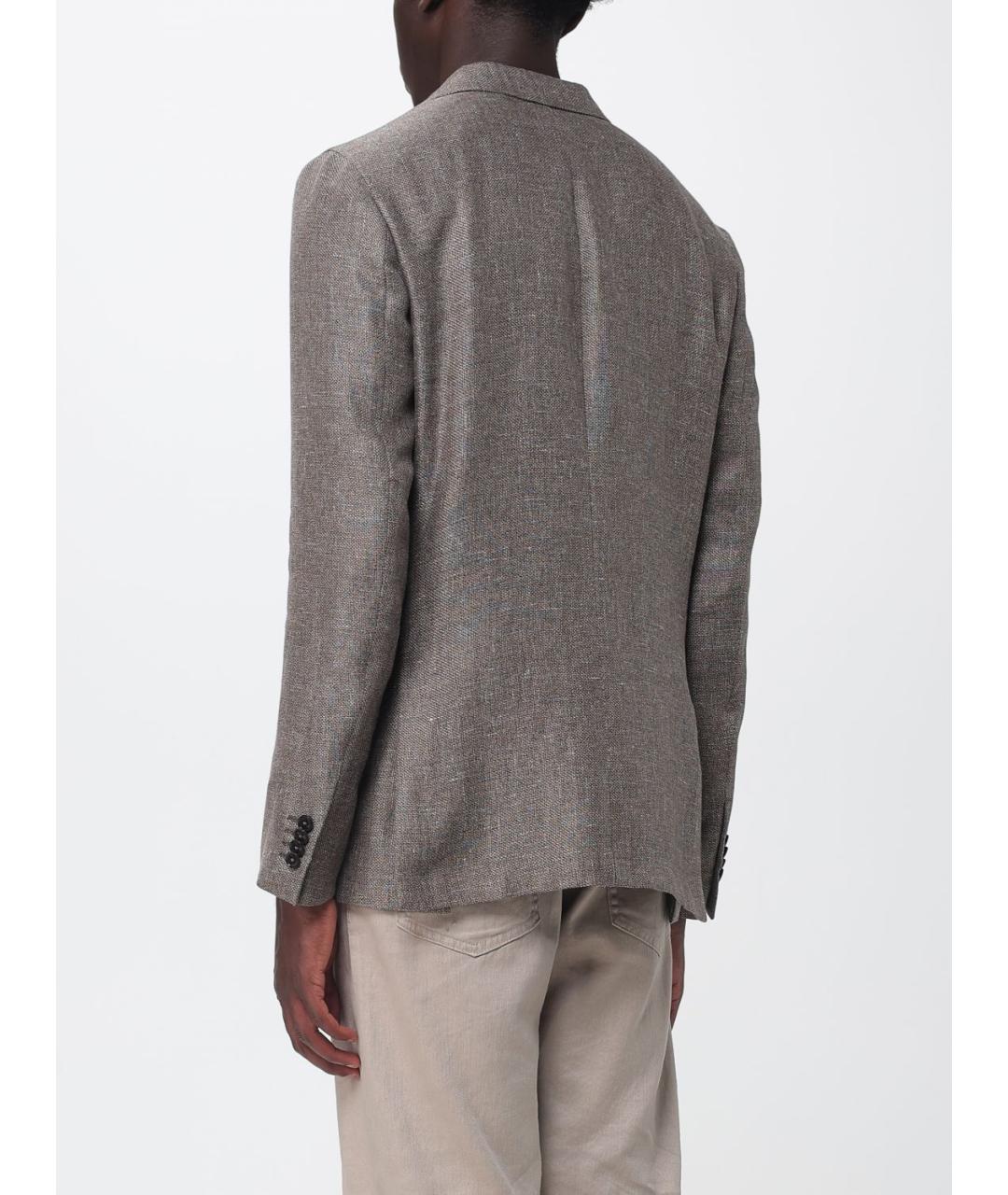 ZEGNA Коричневый пиджак, фото 3