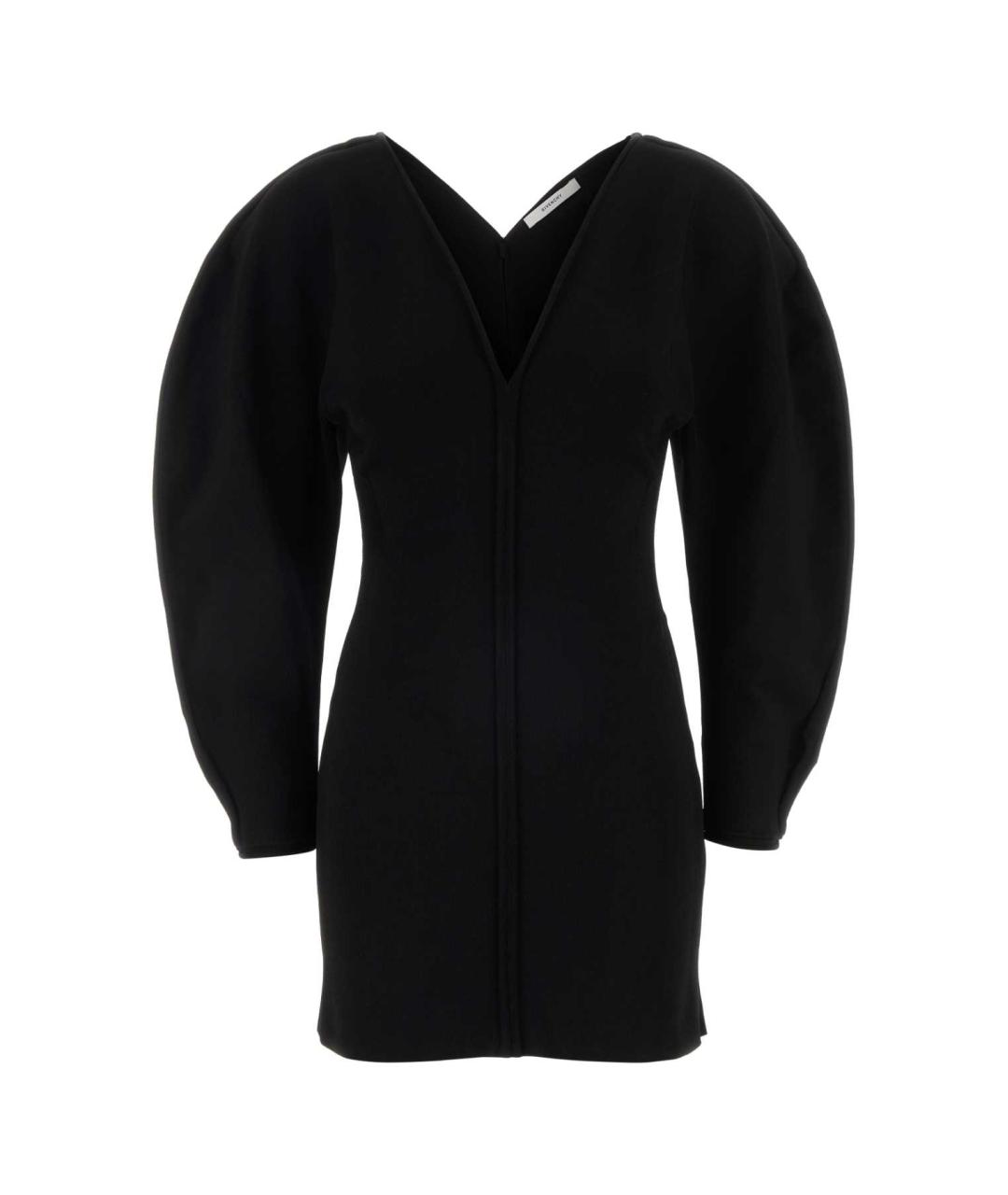 GIVENCHY Черное вискозное платье, фото 1
