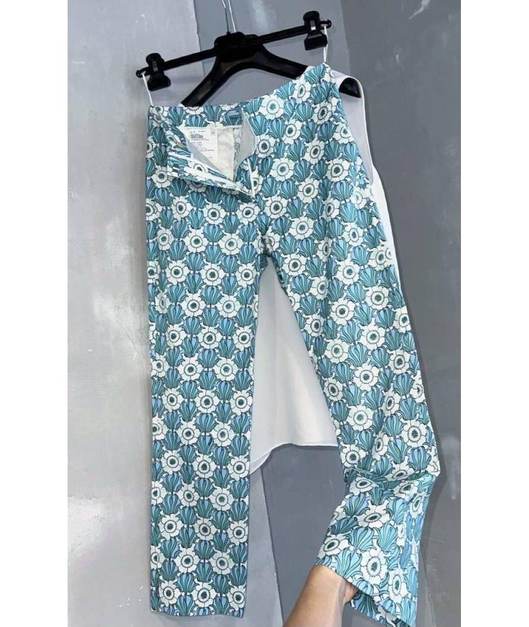 PRADA Бирюзовые брюки узкие, фото 3