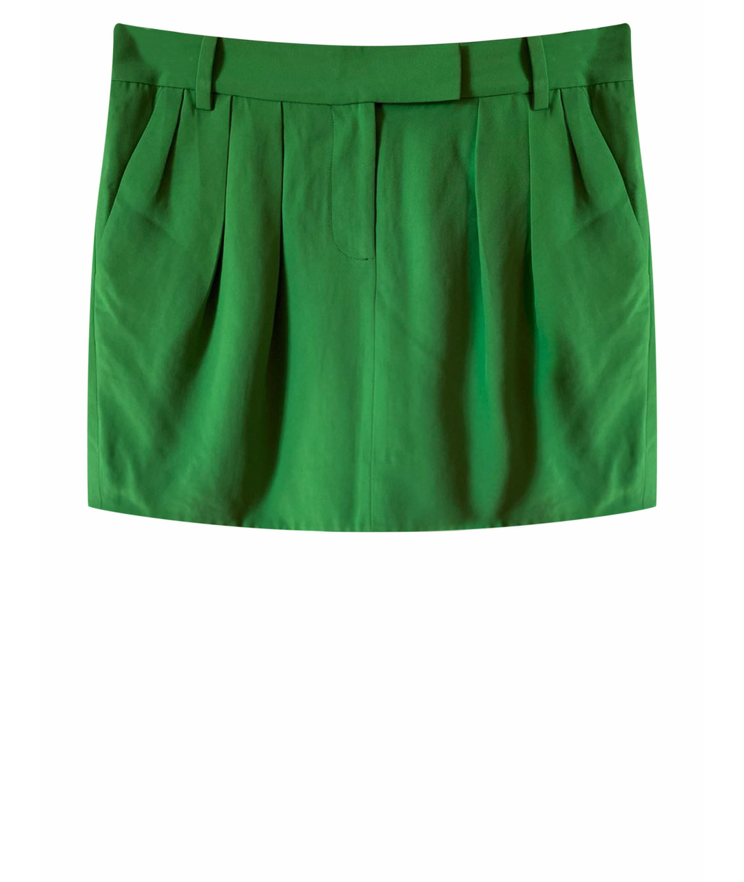 DIANE VON FURSTENBERG Зеленая полиамидовая юбка мини, фото 1