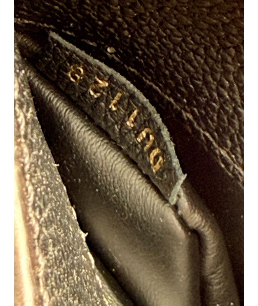 LOUIS VUITTON Черная кожаная сумка с короткими ручками, фото 7
