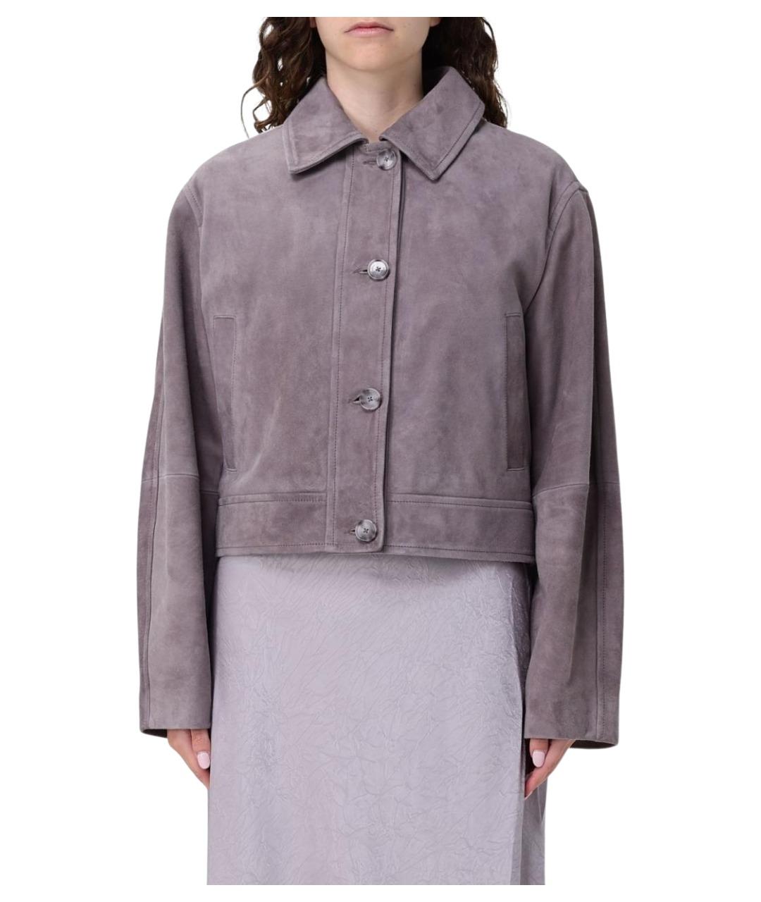 HUGO BOSS Фиолетовая замшевая куртка, фото 1