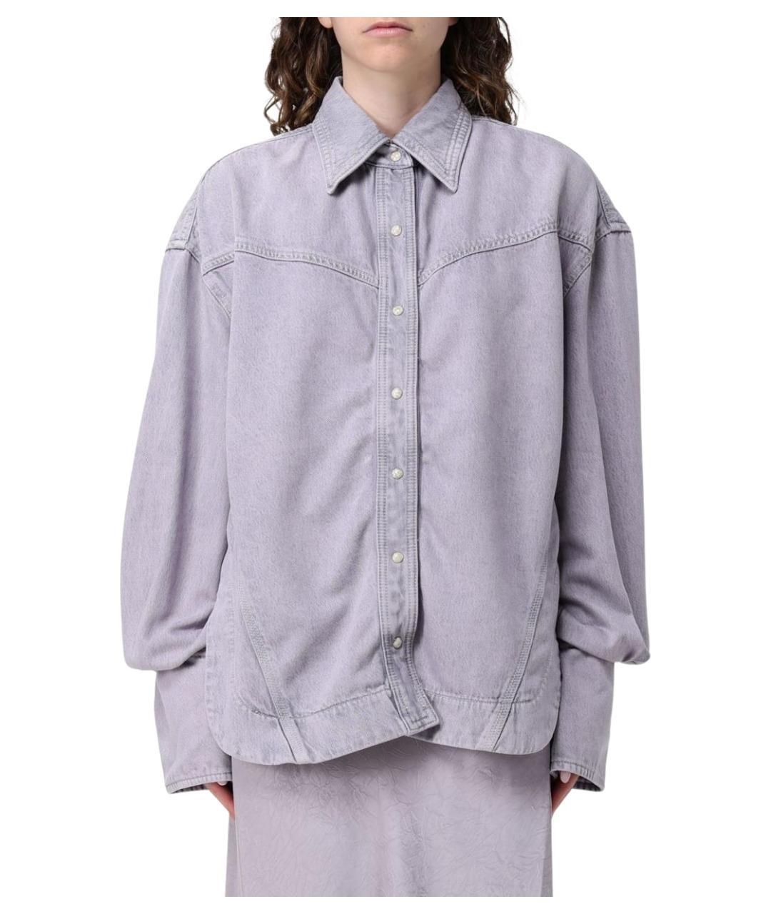 HUGO BOSS Фиолетовая хлопковая рубашка, фото 1