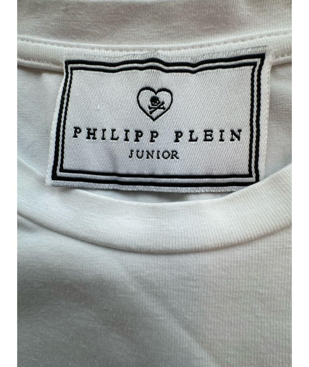 PHILIPP PLEIN Белый хлопковый детская футболка / топ, фото 7