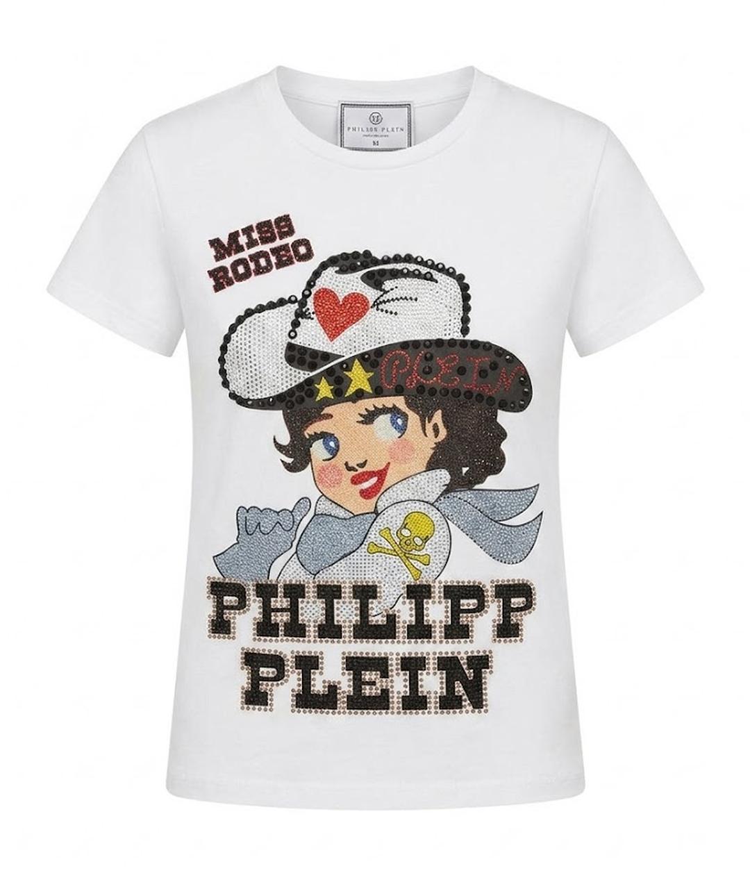 PHILIPP PLEIN Белый хлопковый детская футболка / топ, фото 1