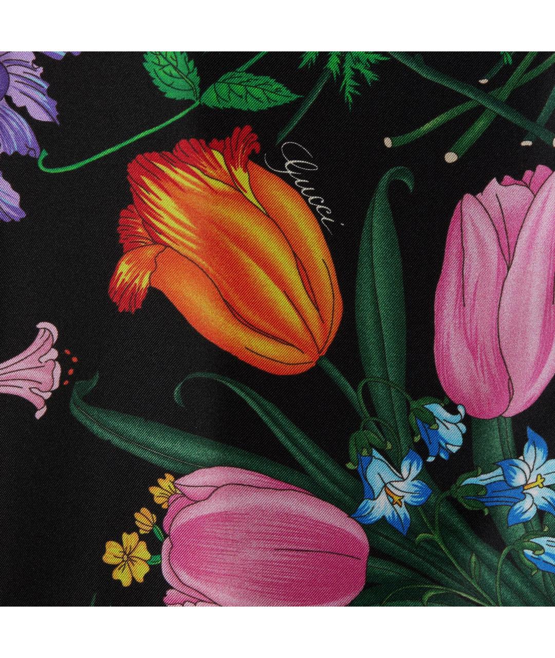 GUCCI Черная шелковая рубашка, фото 2