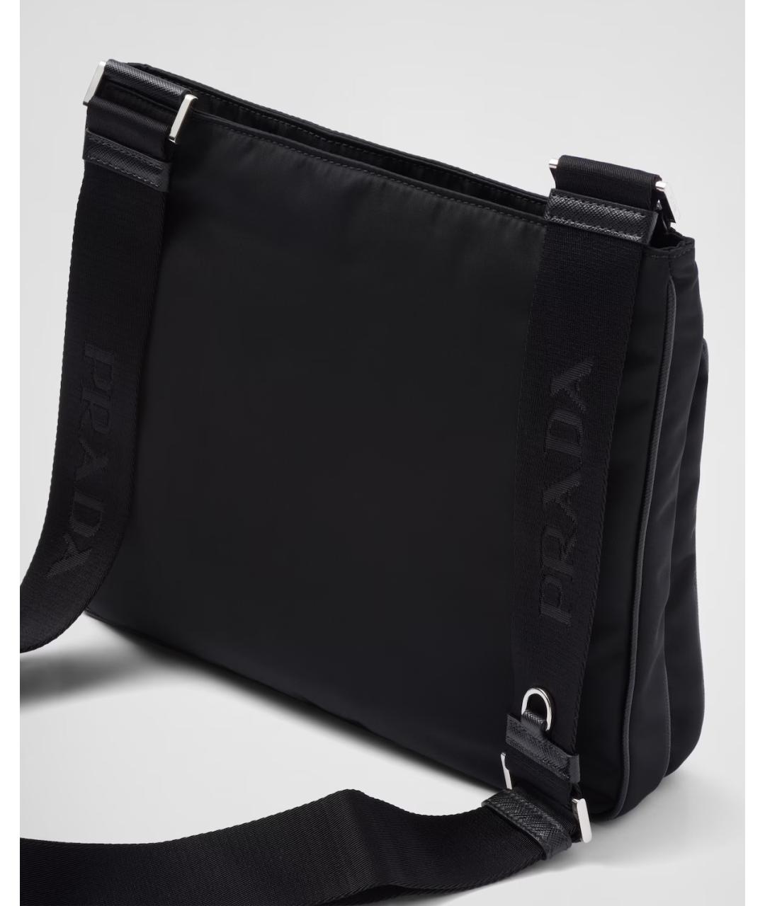 PRADA Черная синтетическая сумка на плечо, фото 5